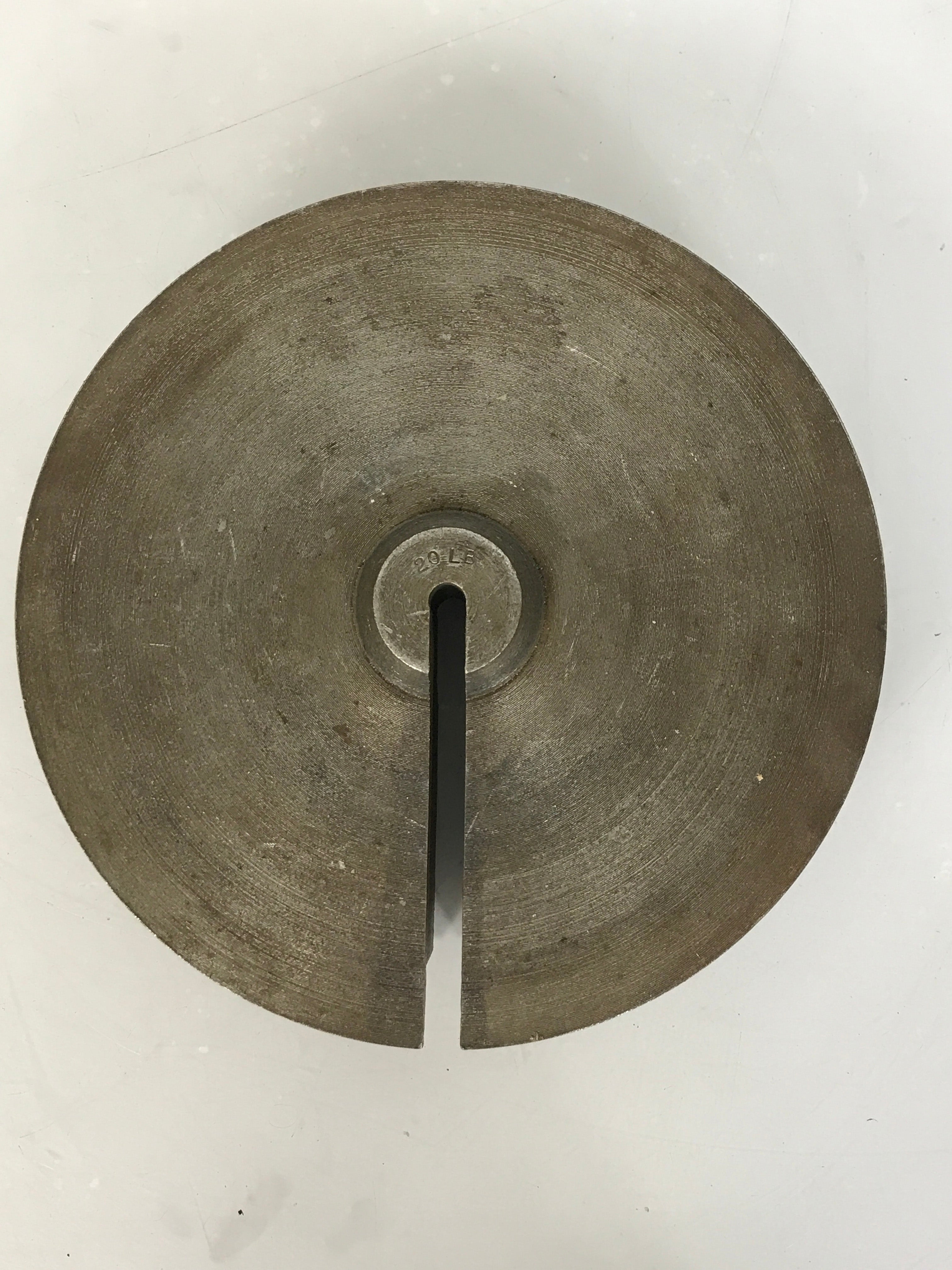 20 LB Round Cast Iron Slotted Weight for Hanging Balance Scale #4