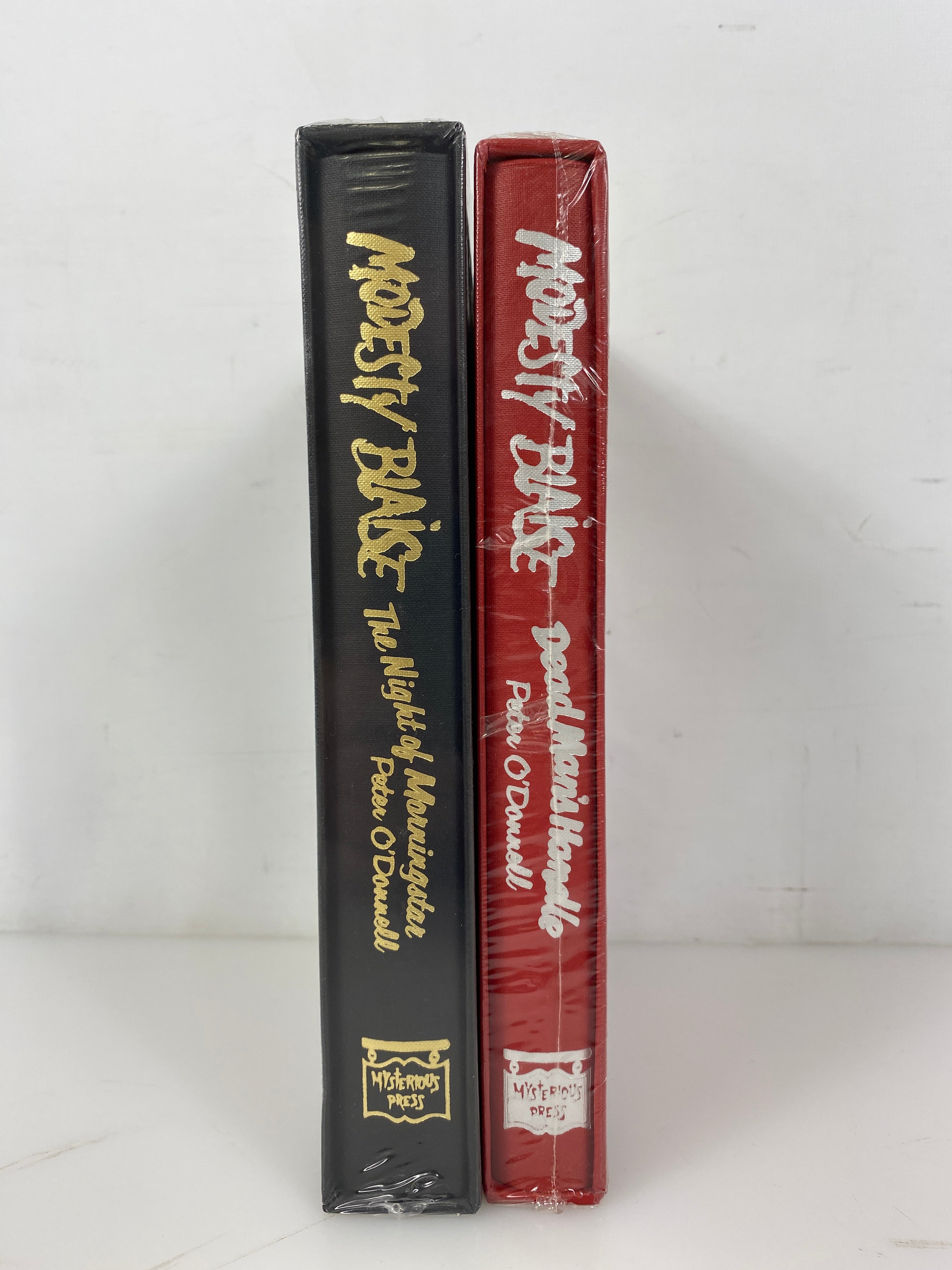 2 Unopened Modesty Blaise by O'Donnell Mysterious Press Limited Ed w Slipcase