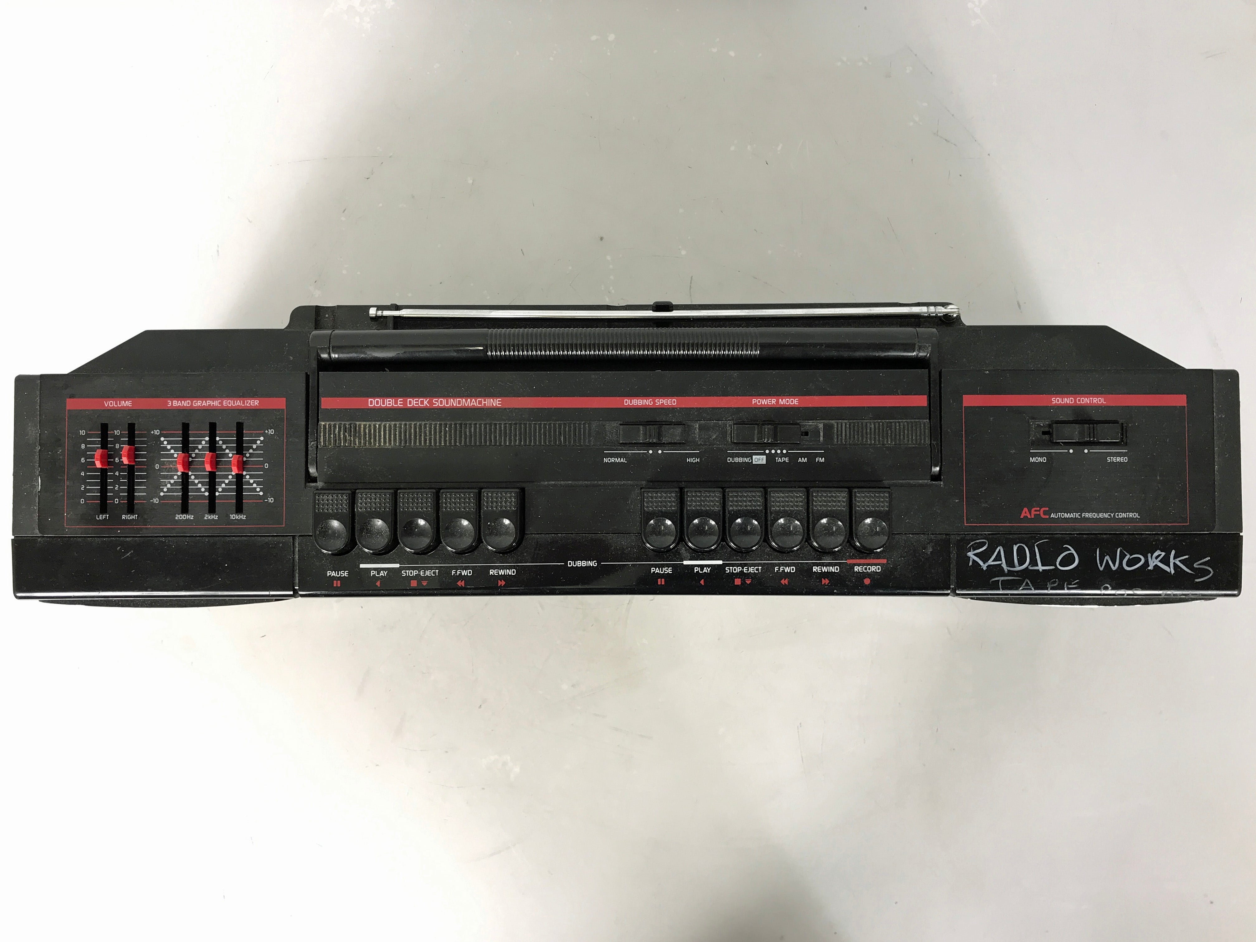 Magnavox 347H Tape Player Radio Boombox *Radio Works, Tape Faulty*