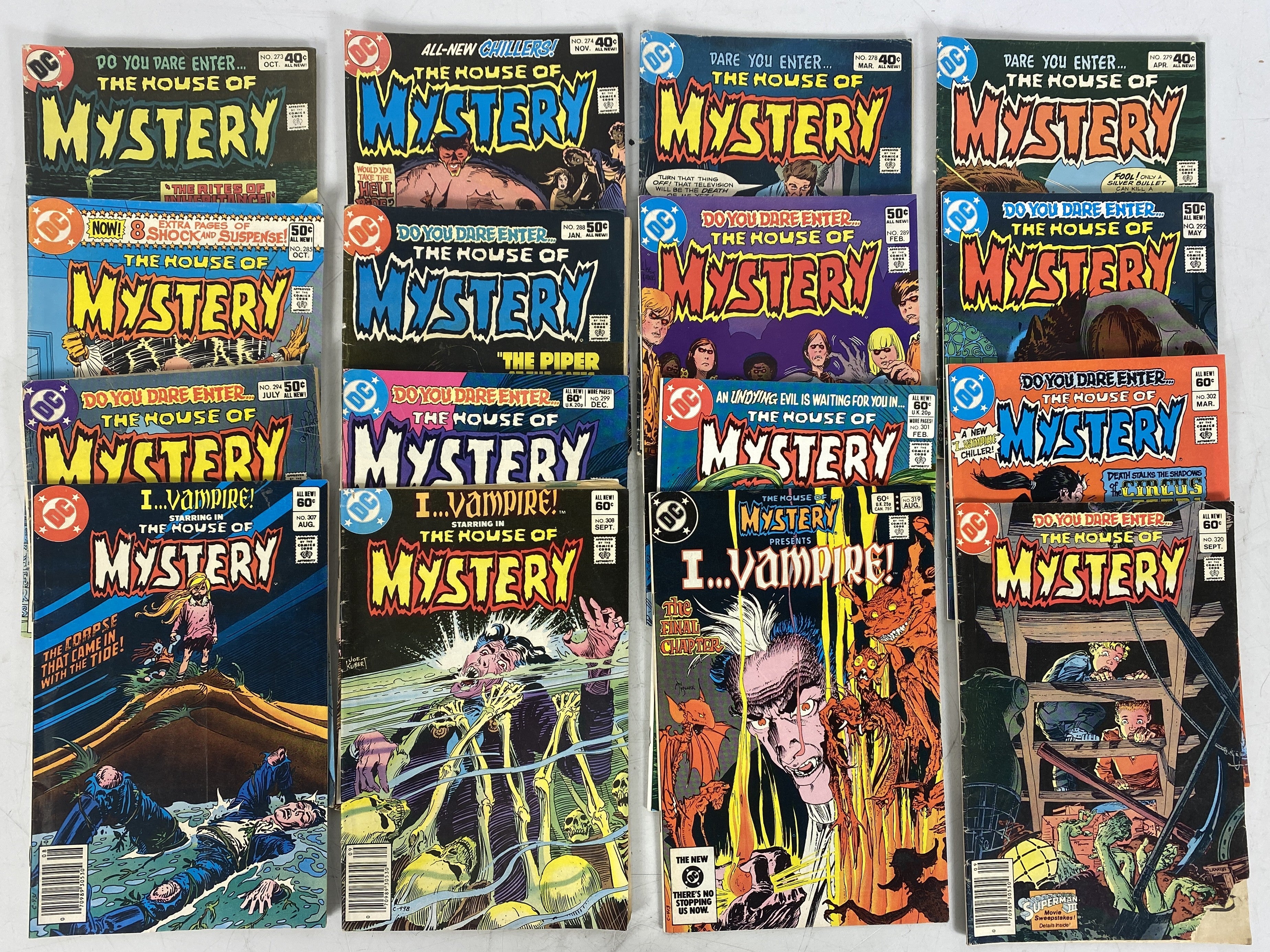 Lot of 16 DC Comics House of Mystery 1979-1983