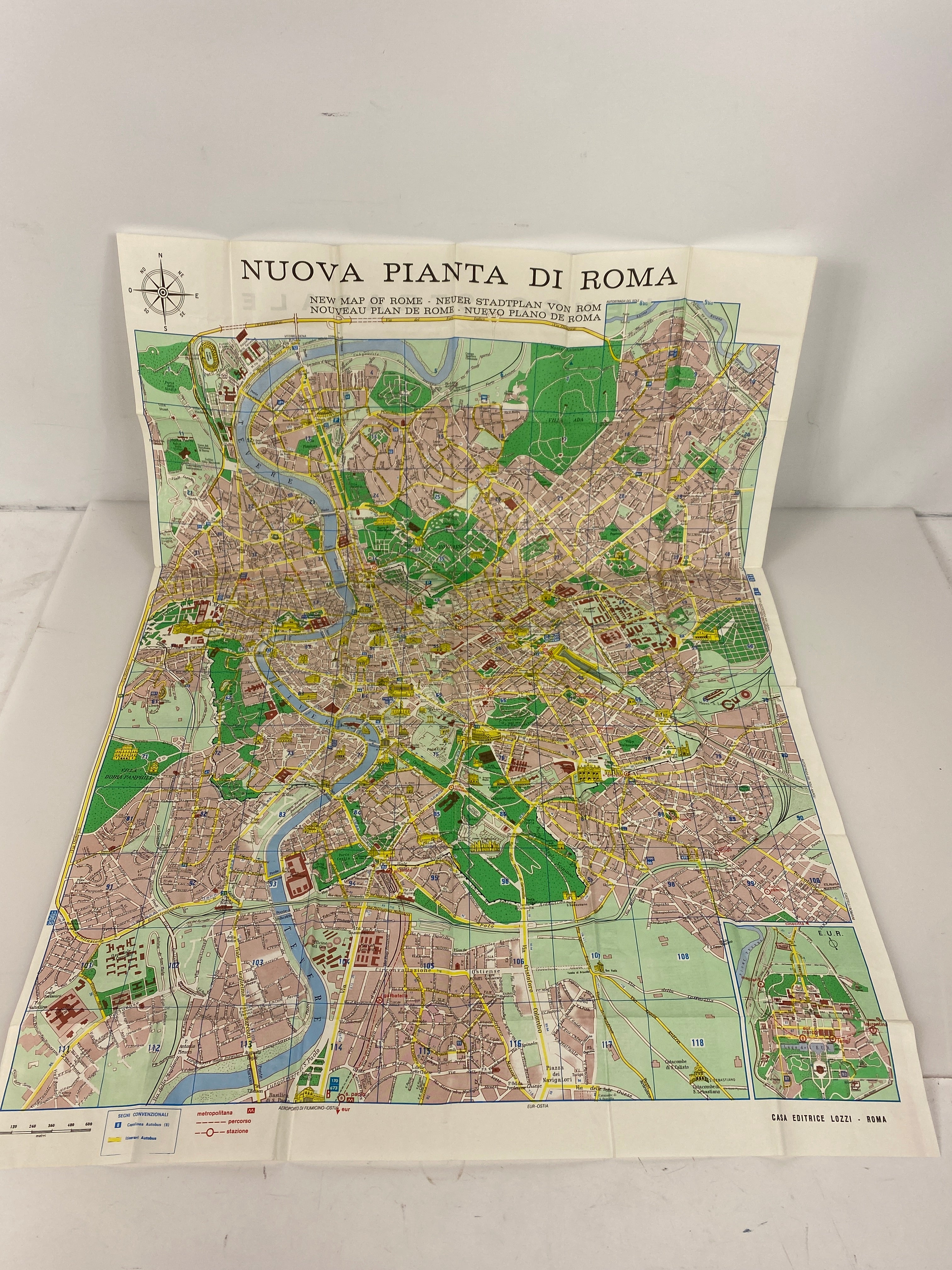 Lot of Vintage Maps/Guides to Italy: Michelin/Nat Geo/Lombardy/Florence/Rome