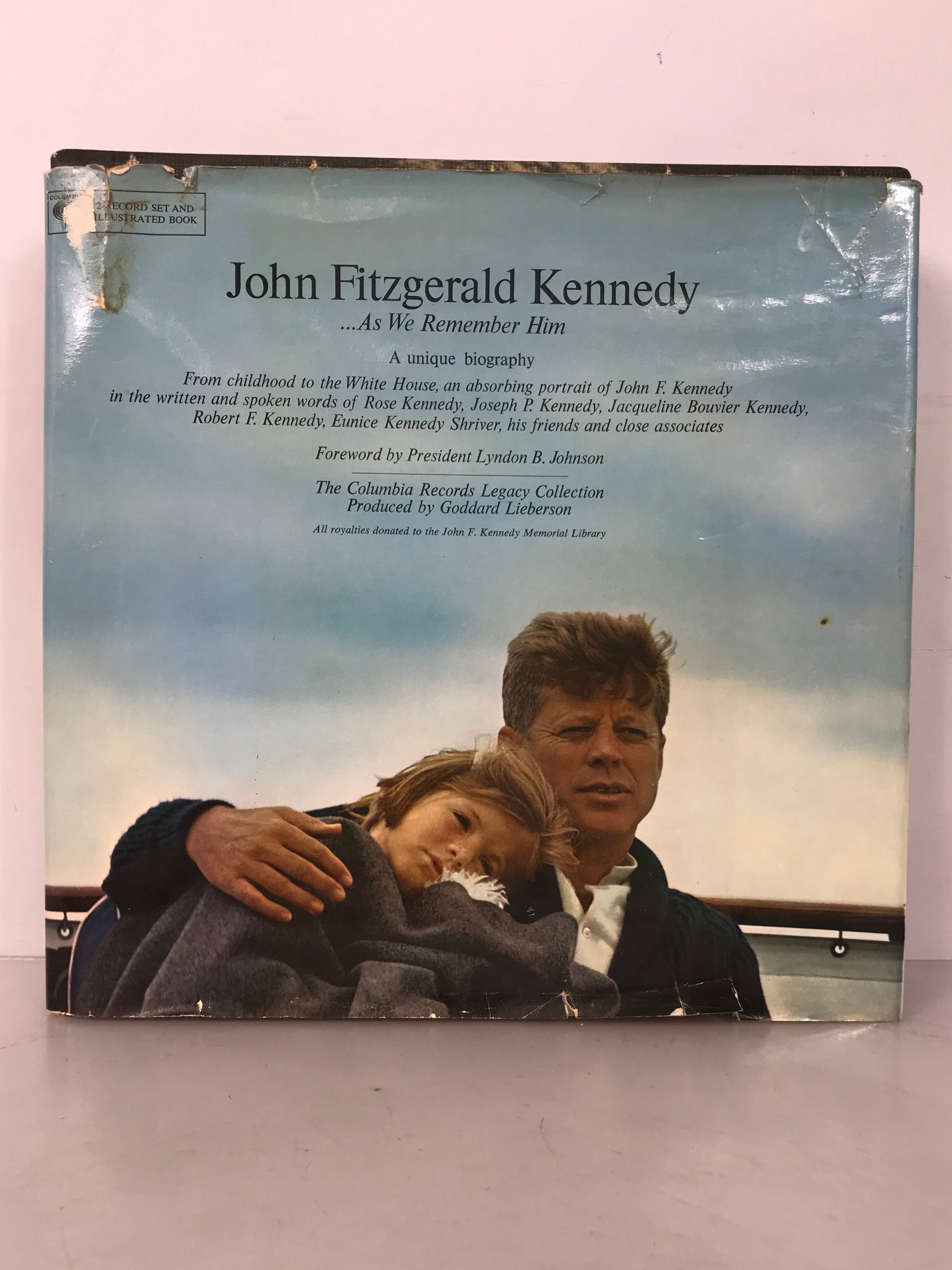 John Fitzgerald Kennedy As We Remember Him 1965 2LP HC Slipcase DJ