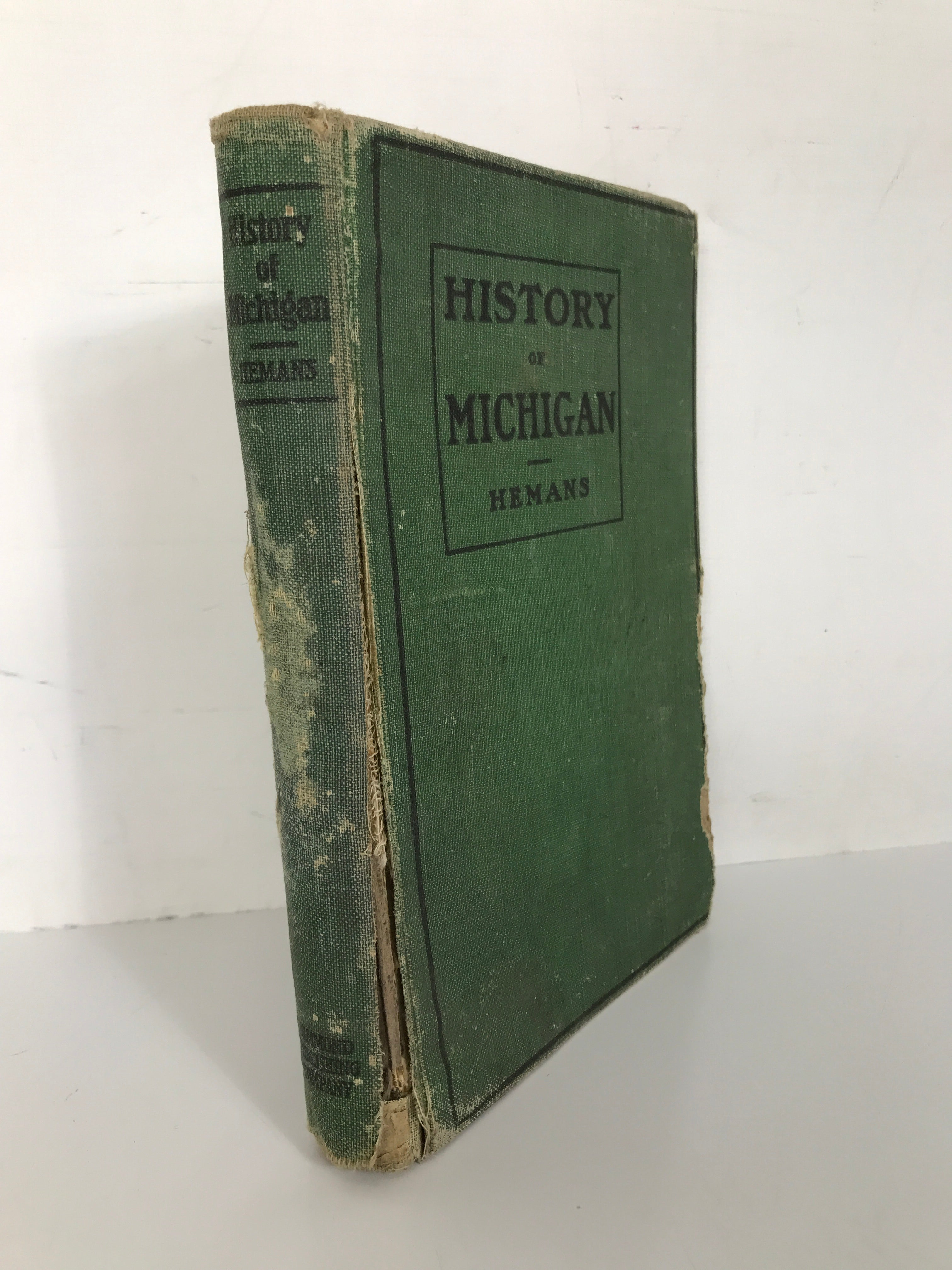 History of Michigan by Lawton Hemans 1907 Third Edition HC Antique Textbook