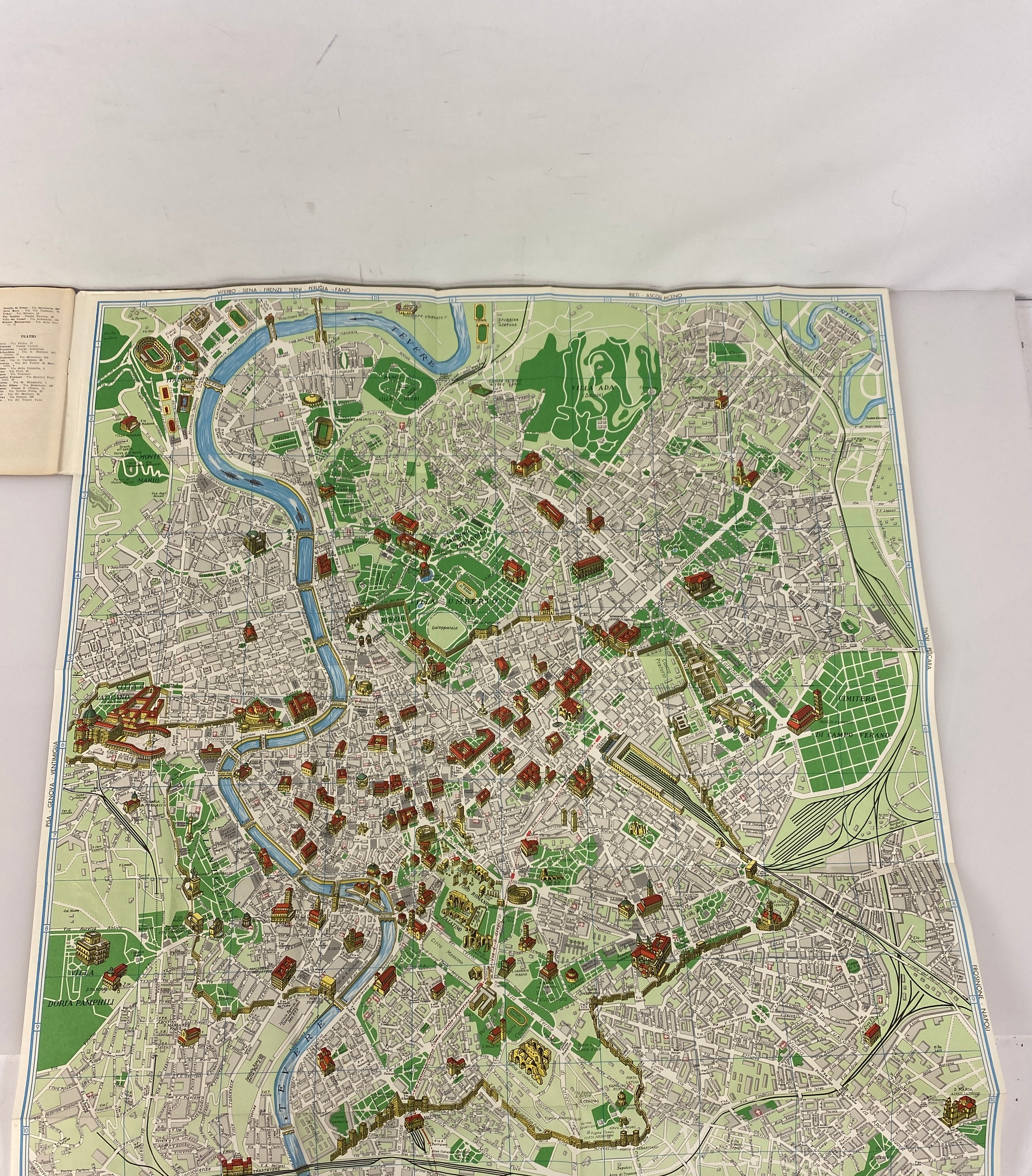 Lot of Vintage Maps/Guides to Italy: Michelin/Nat Geo/Lombardy/Florence/Rome
