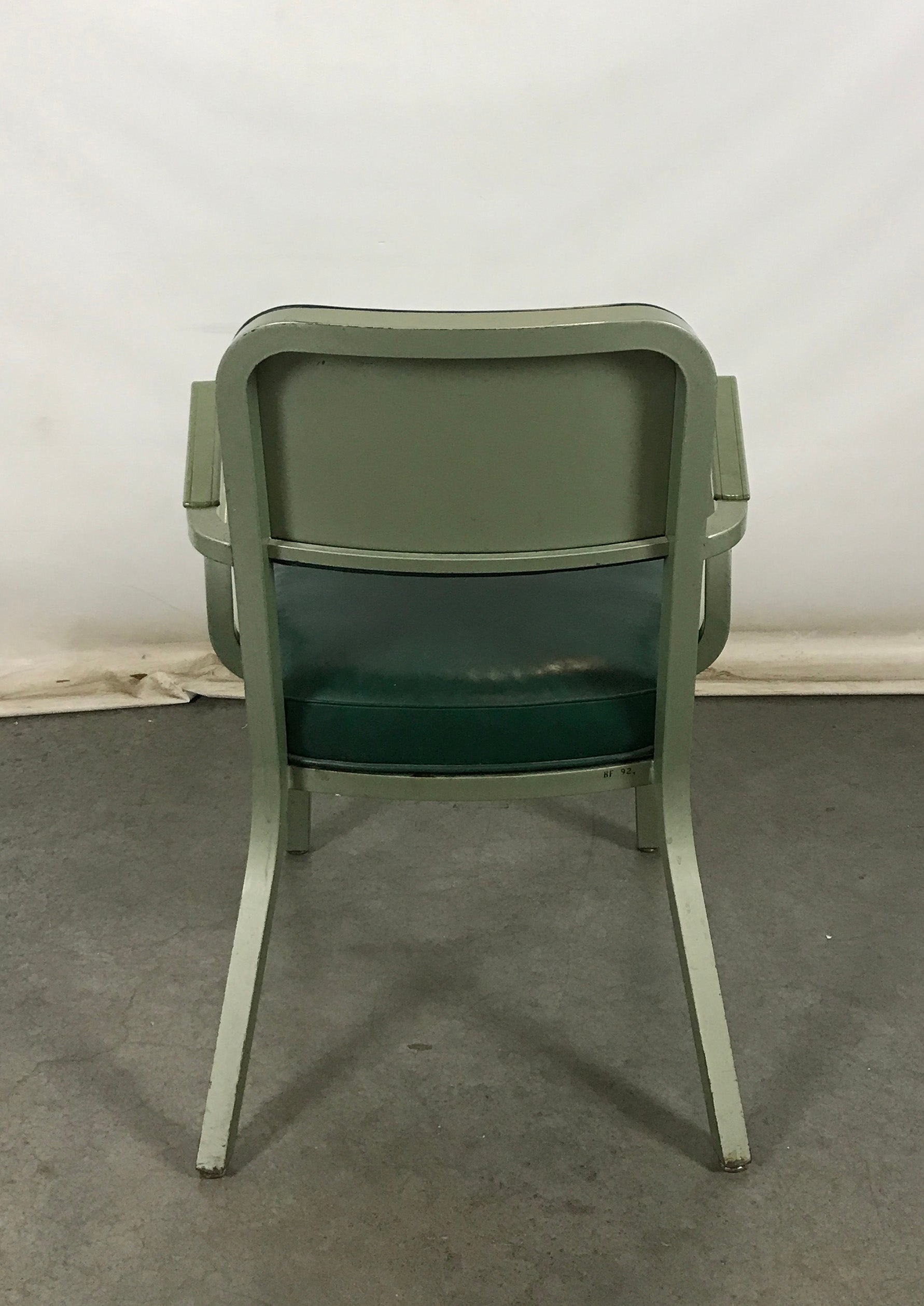 Steelcase Green Tanker Chair with Green Arms
