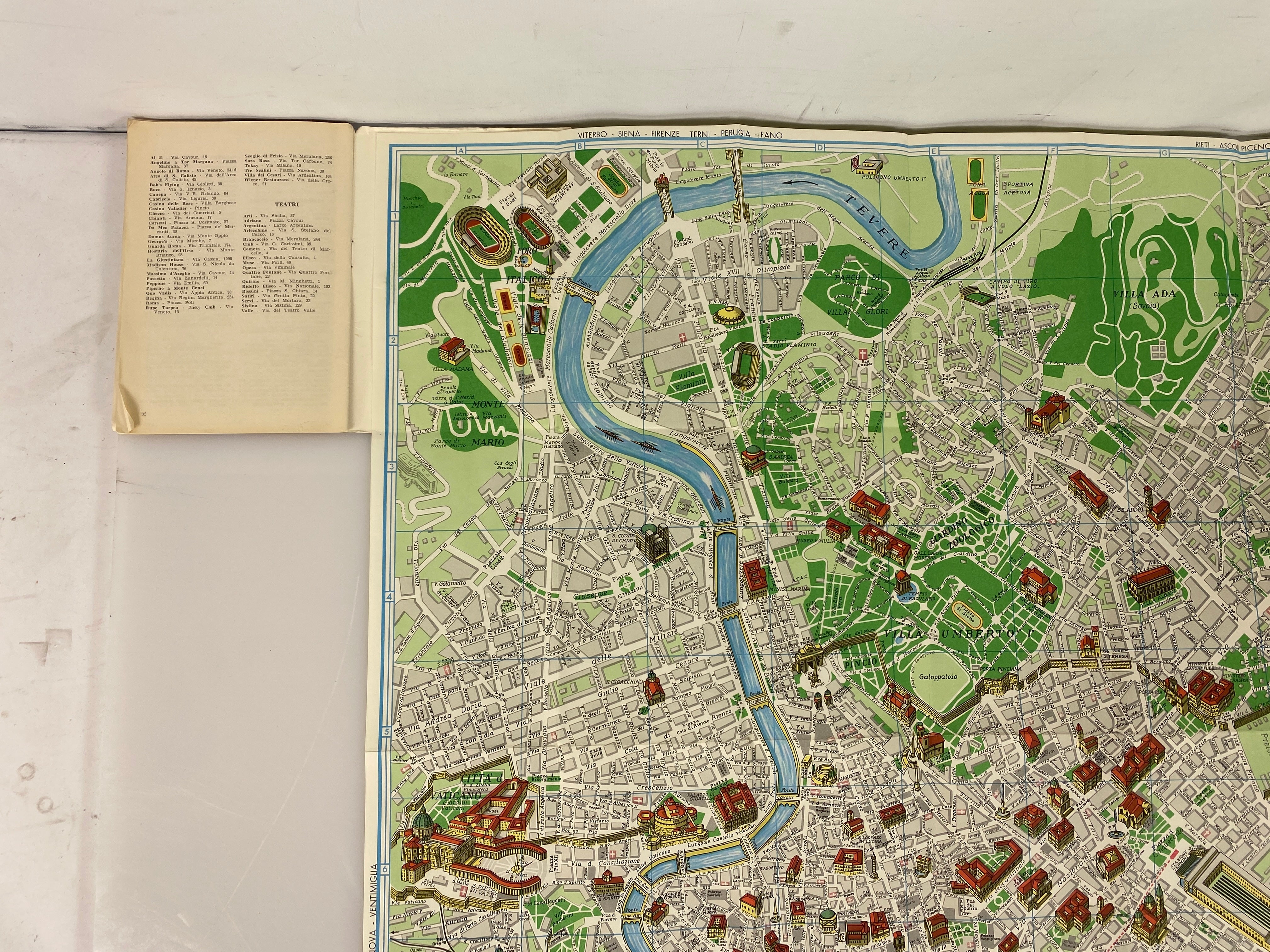 Lot of Vintage Maps/Guides to Italy: Michelin/Nat Geo/Lombardy/Florence/Rome
