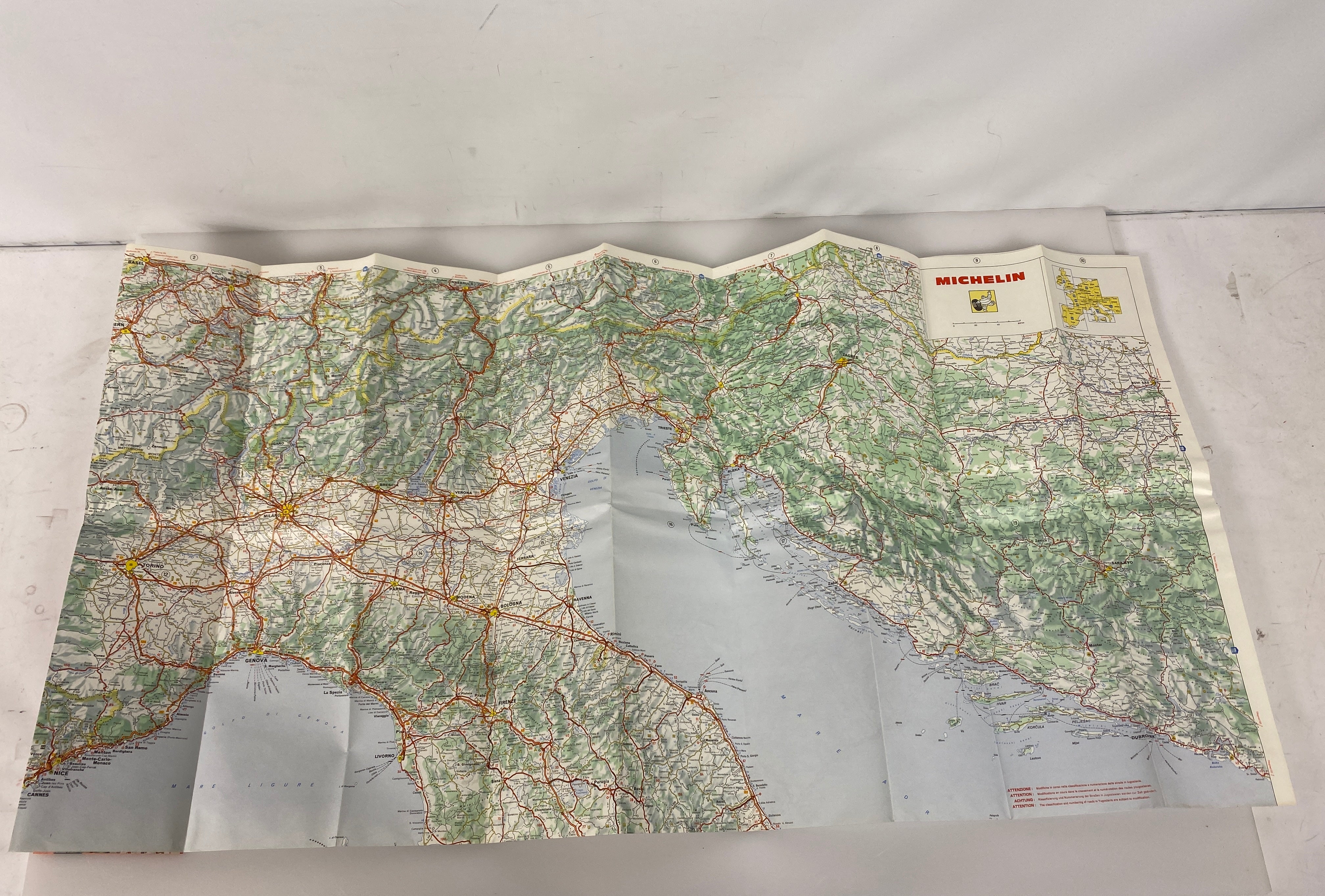 Lot of Vintage Maps/Guides to Italy: Michelin/Nat Geo/Lombardy/Florence/Rome