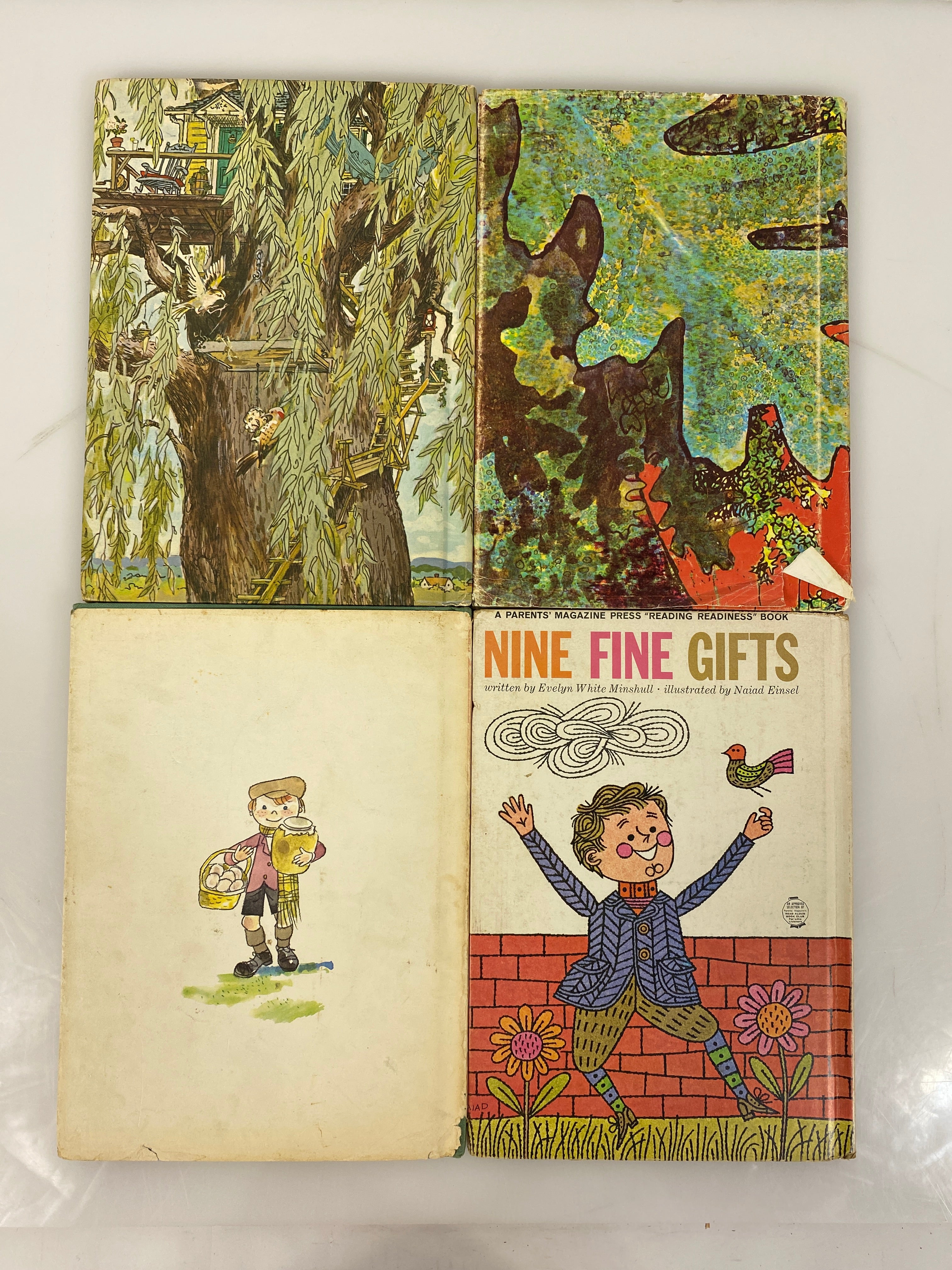4 Vtg Parents' Magazine Press incl Miss Twiggley's Tree/Wonderful Tree House HC