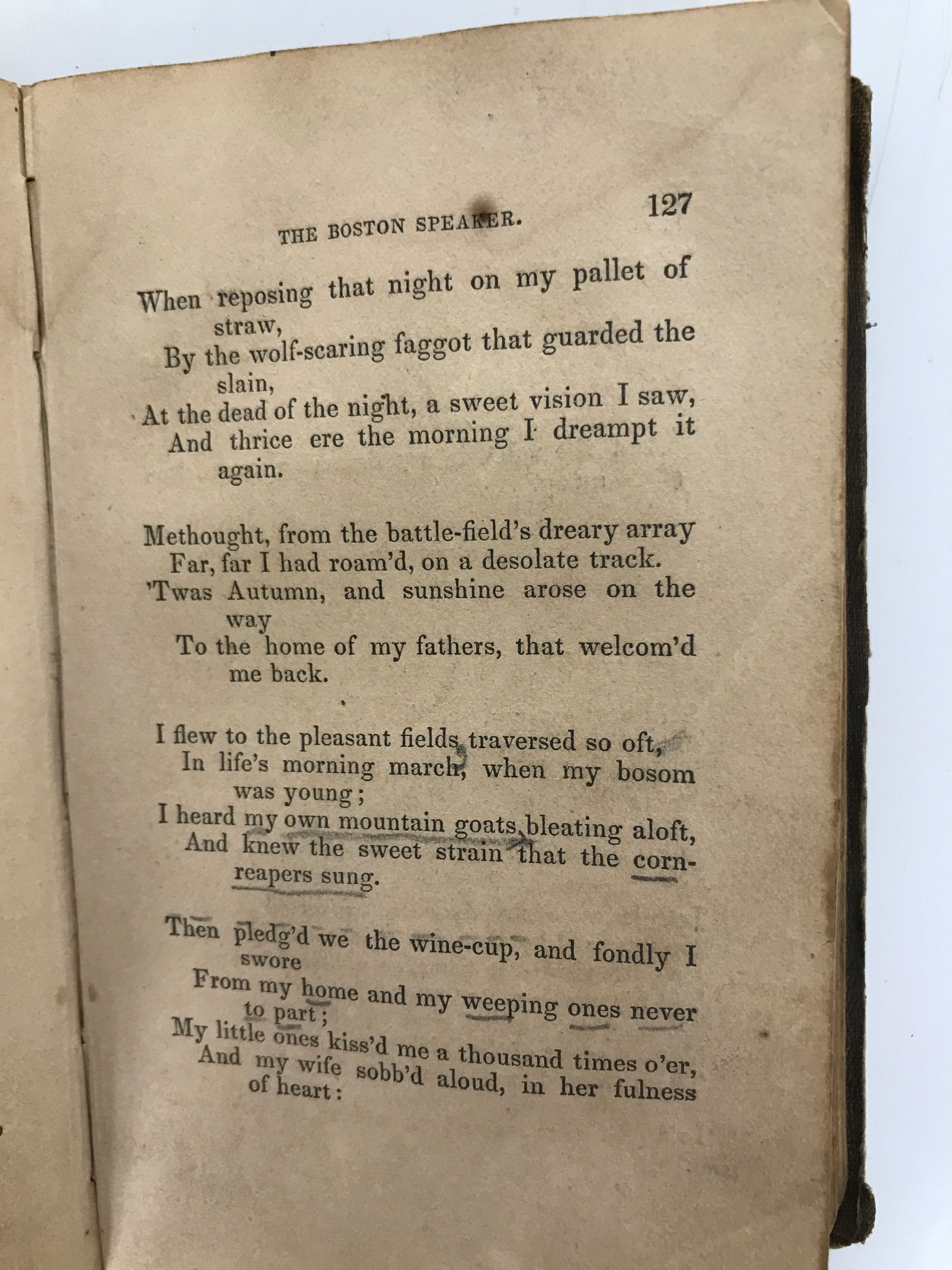 The Boston Speaker by Marcus A. Smith 1859 HC