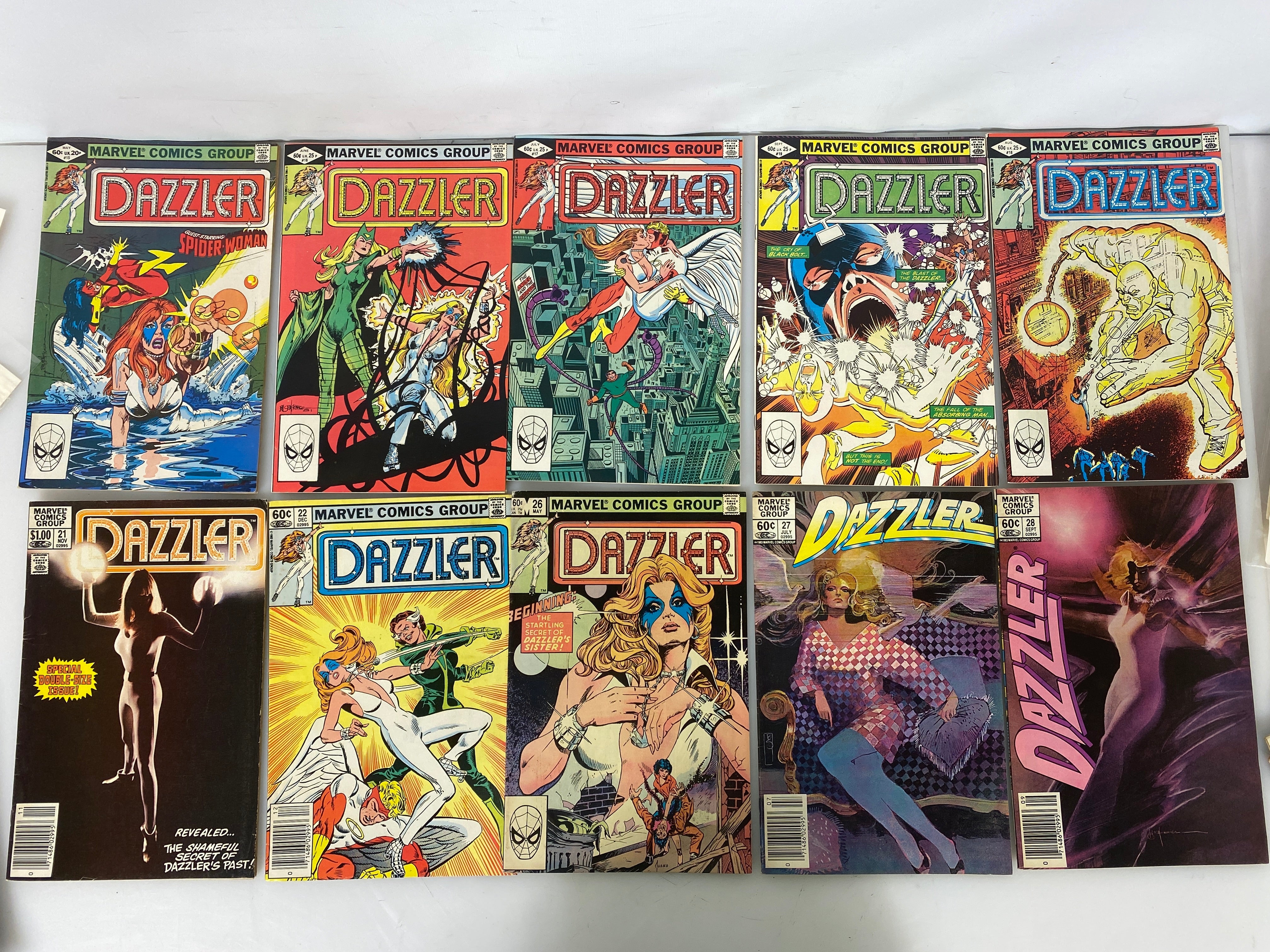 Lot of 20 Dazzler Marvel Comics 1981-1983