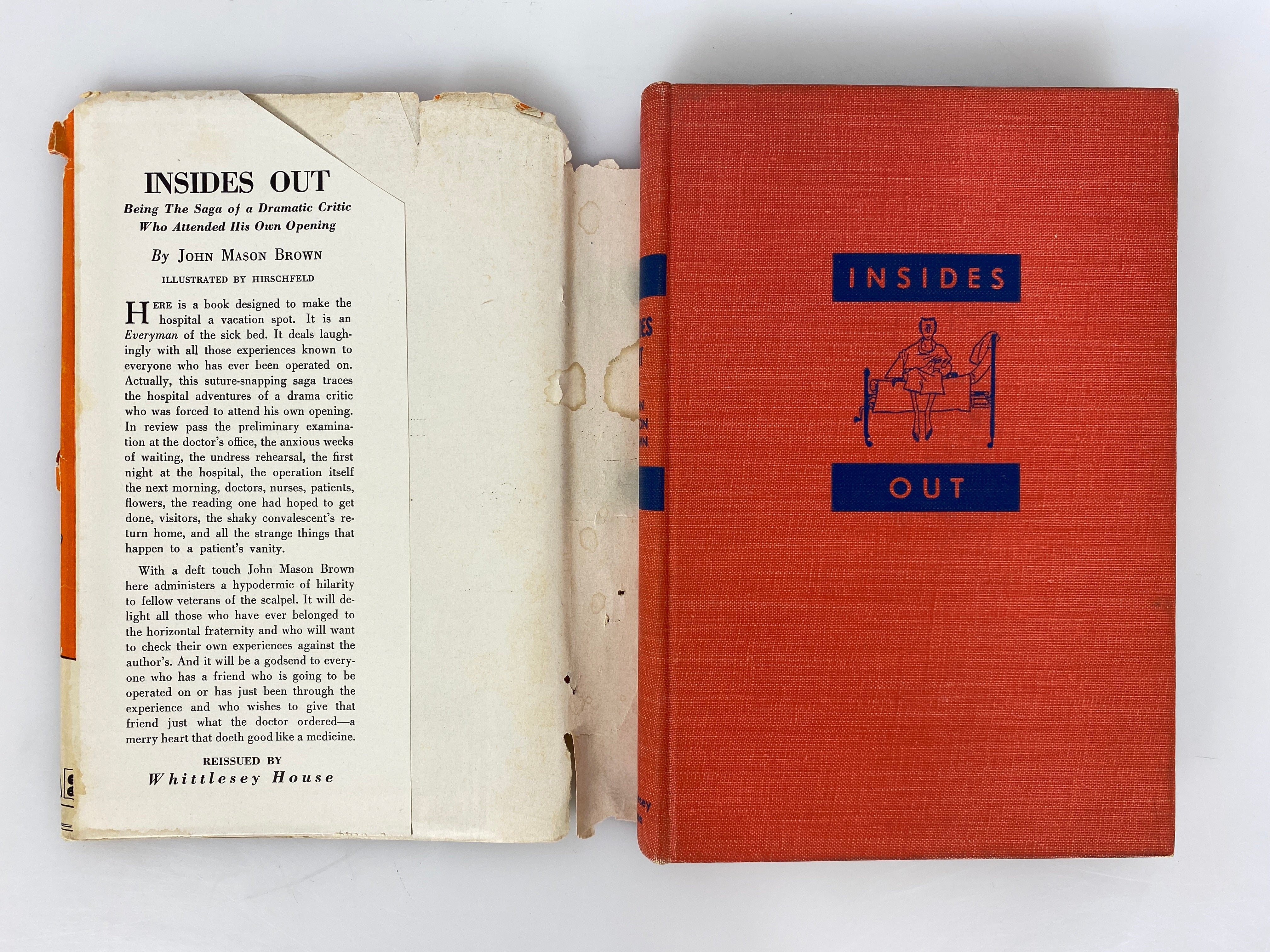 Insides Out by John Mason Brown 1942 Vintage HC DJ