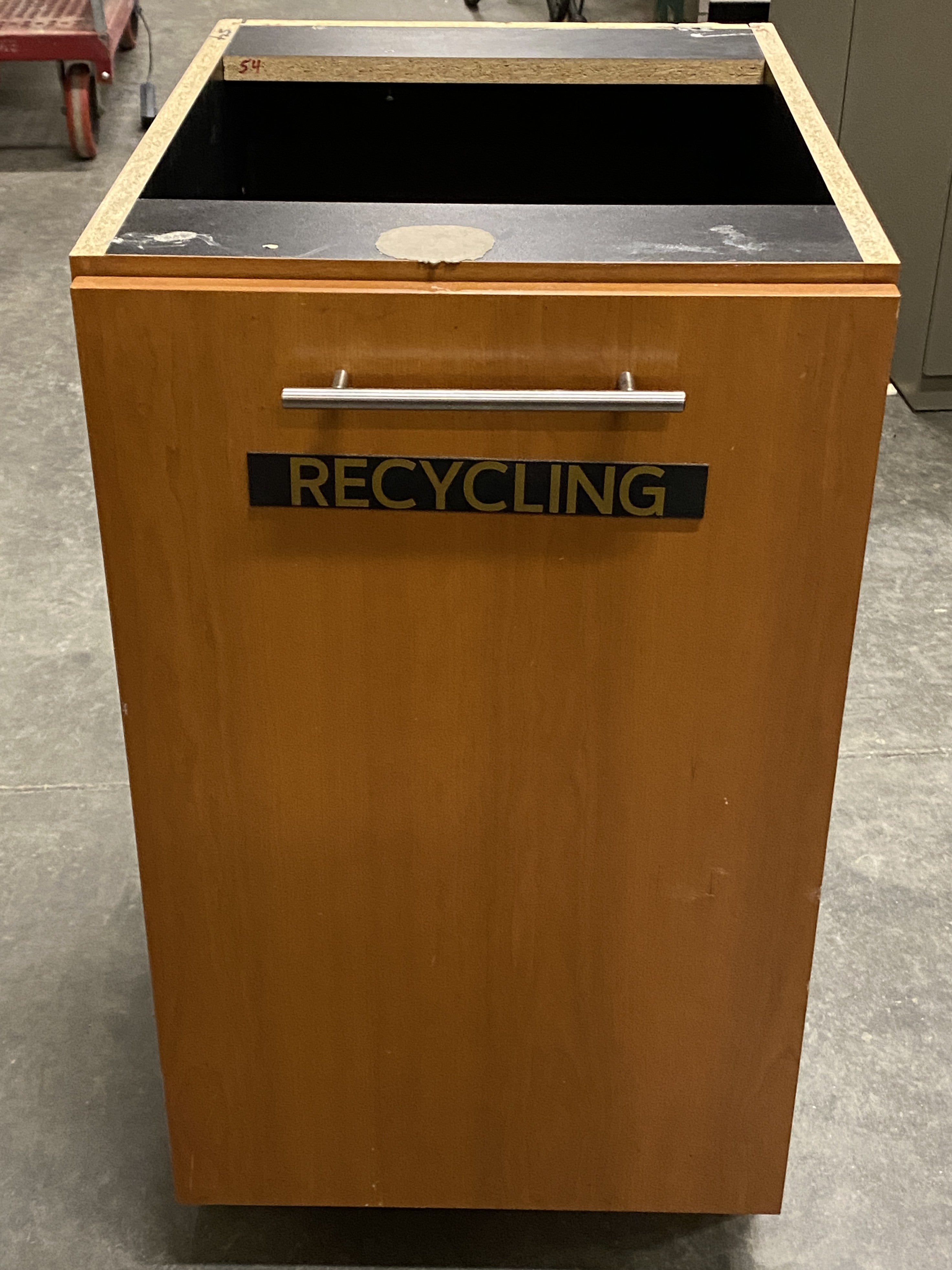 Wooden Commercial Recycling Receptacle Style #2