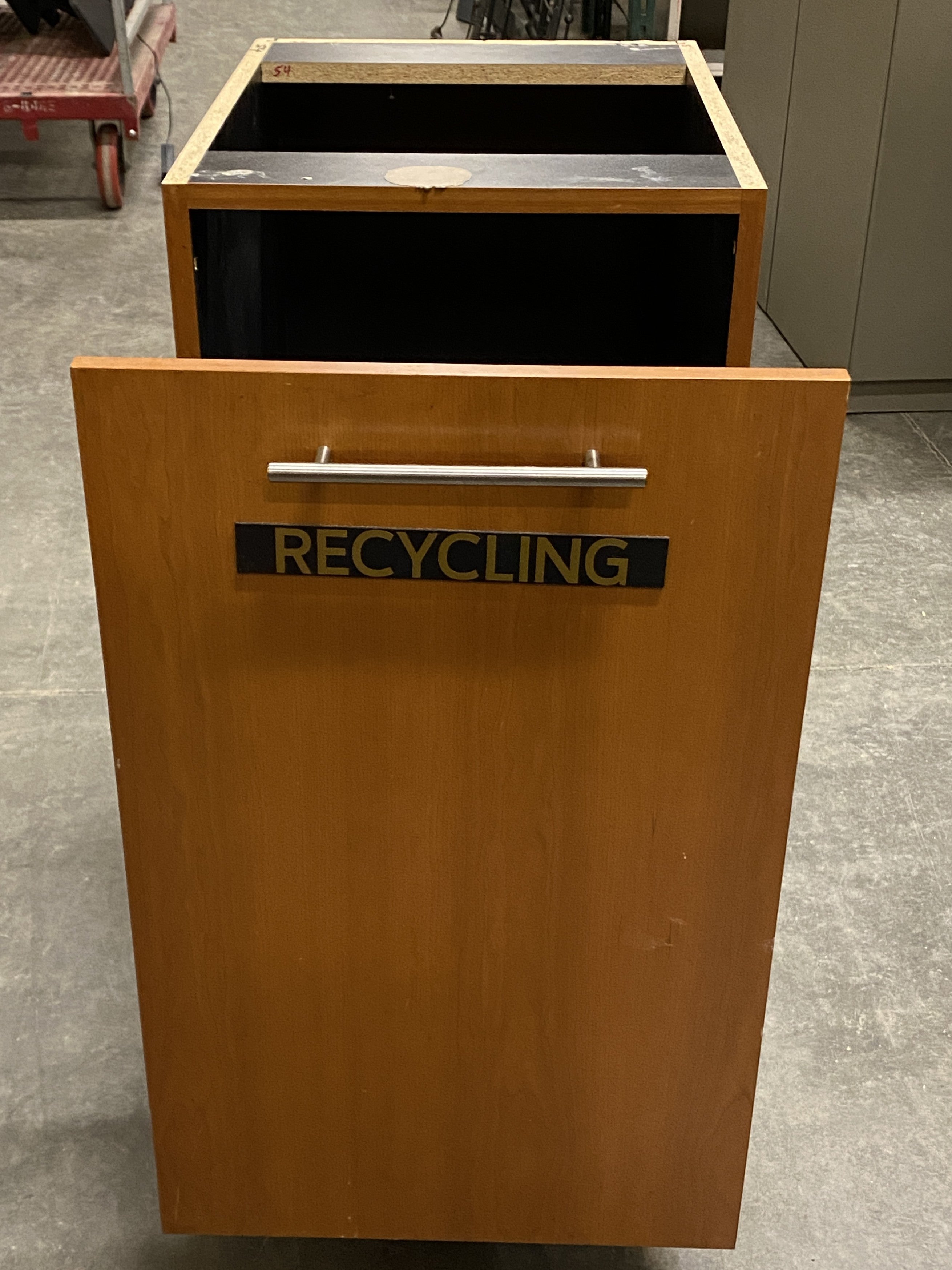 Wooden Commercial Recycling Receptacle Style #2
