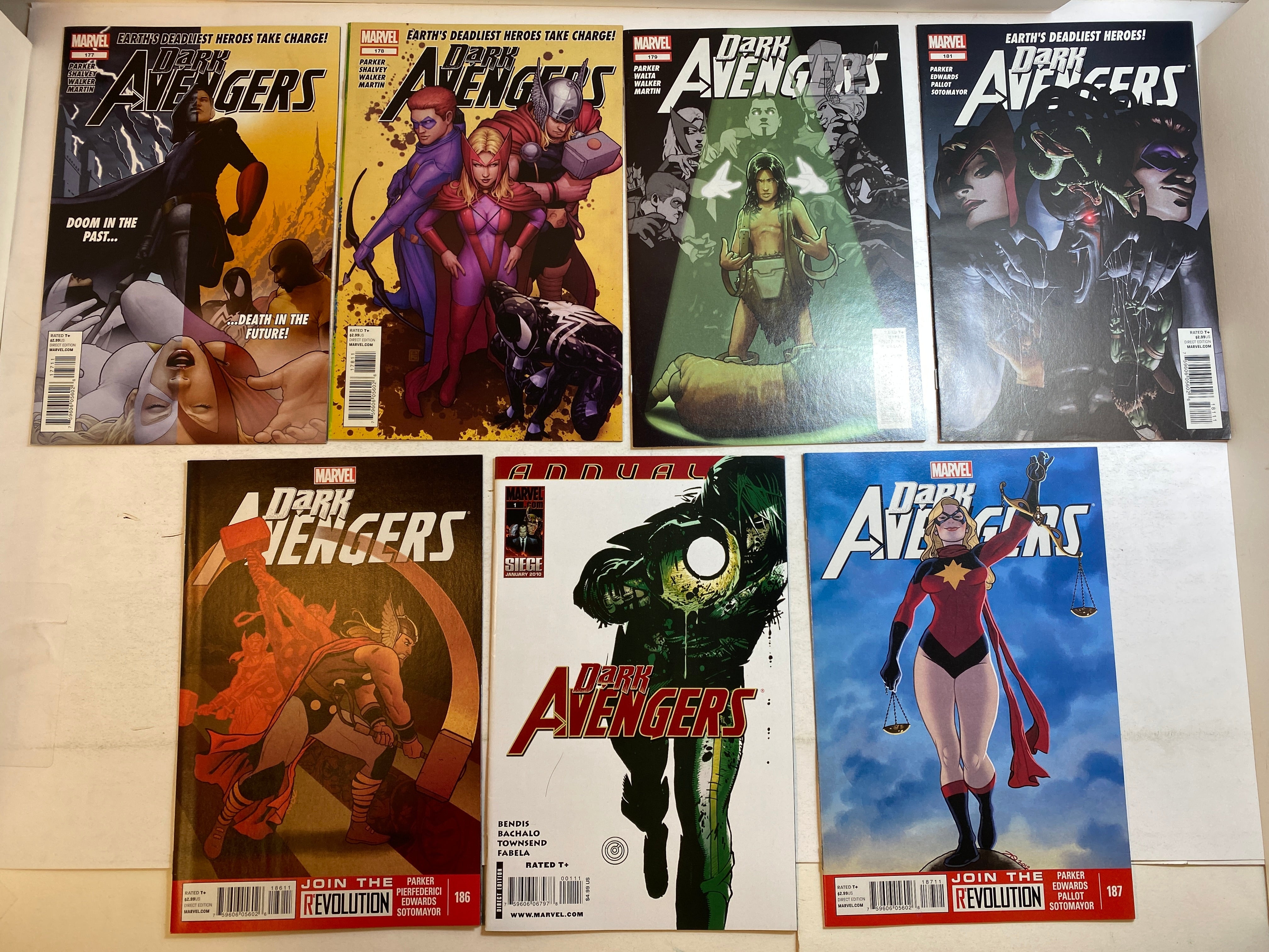 Lot of 7 Dark Avengers Marvel Comics 2010-2013
