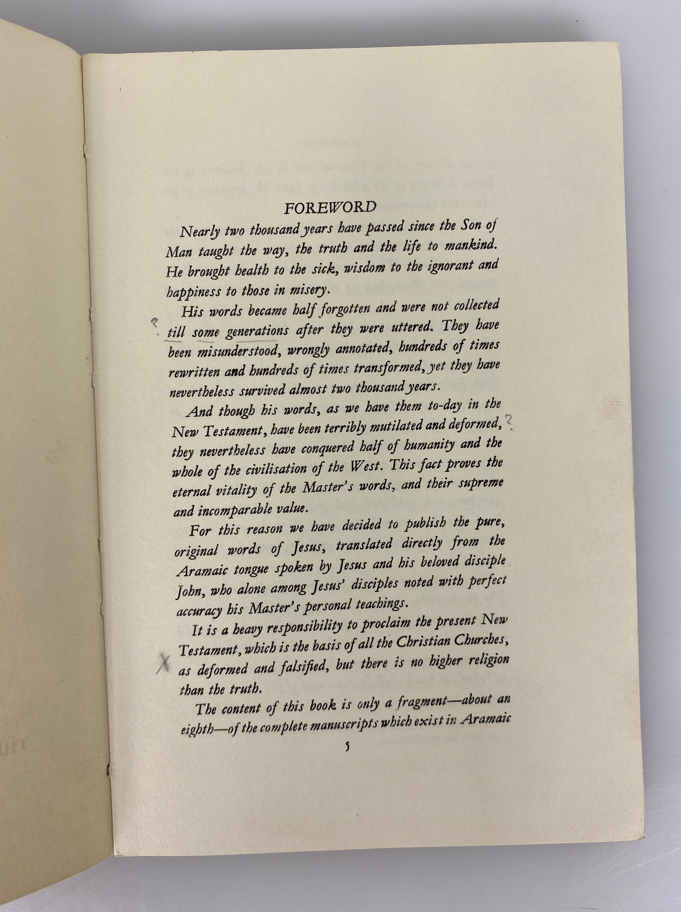 The Gospel of Peace of Jesus Christ by the Disciple John 1970 Printing HC