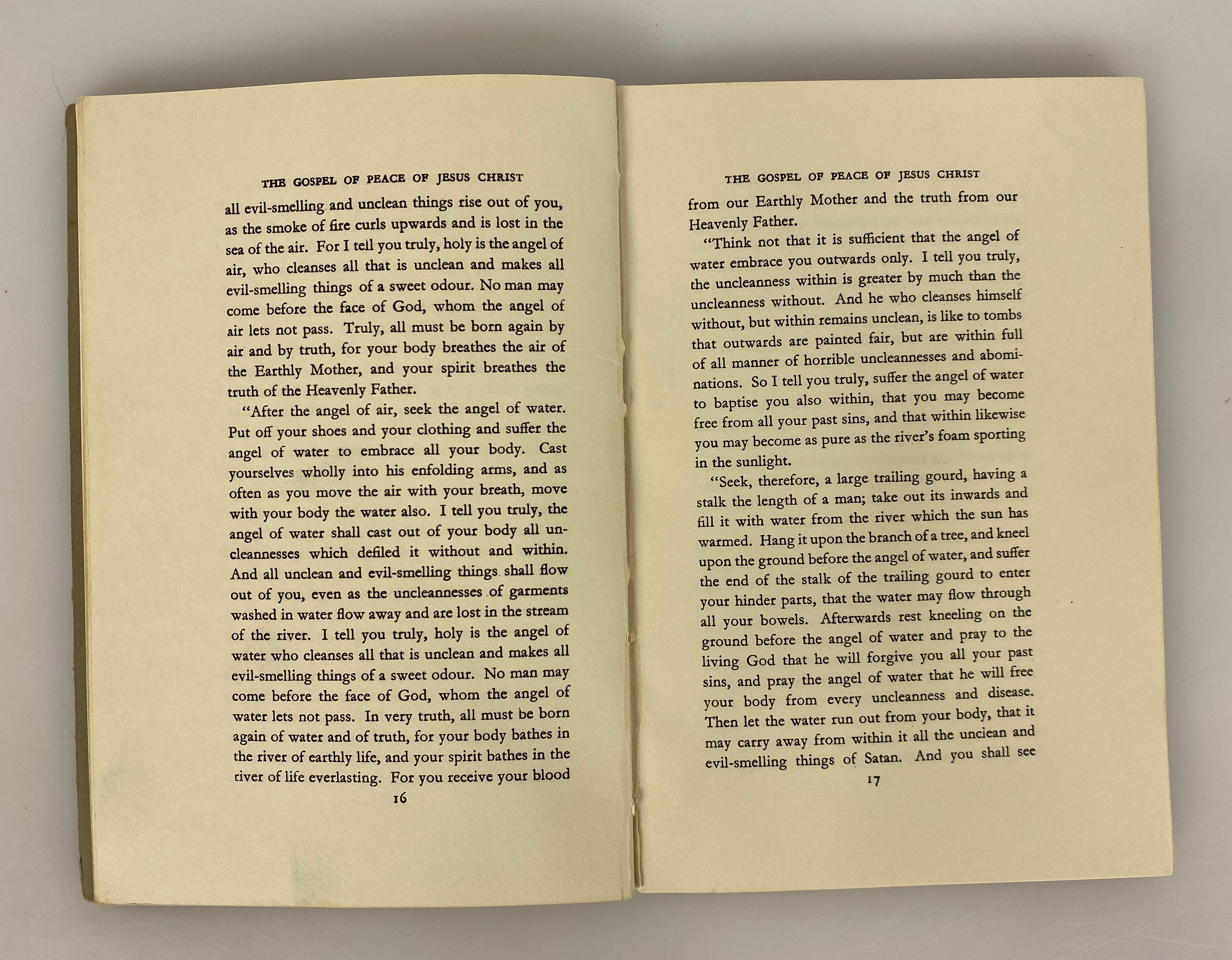 The Gospel of Peace of Jesus Christ by the Disciple John 1970 Printing HC