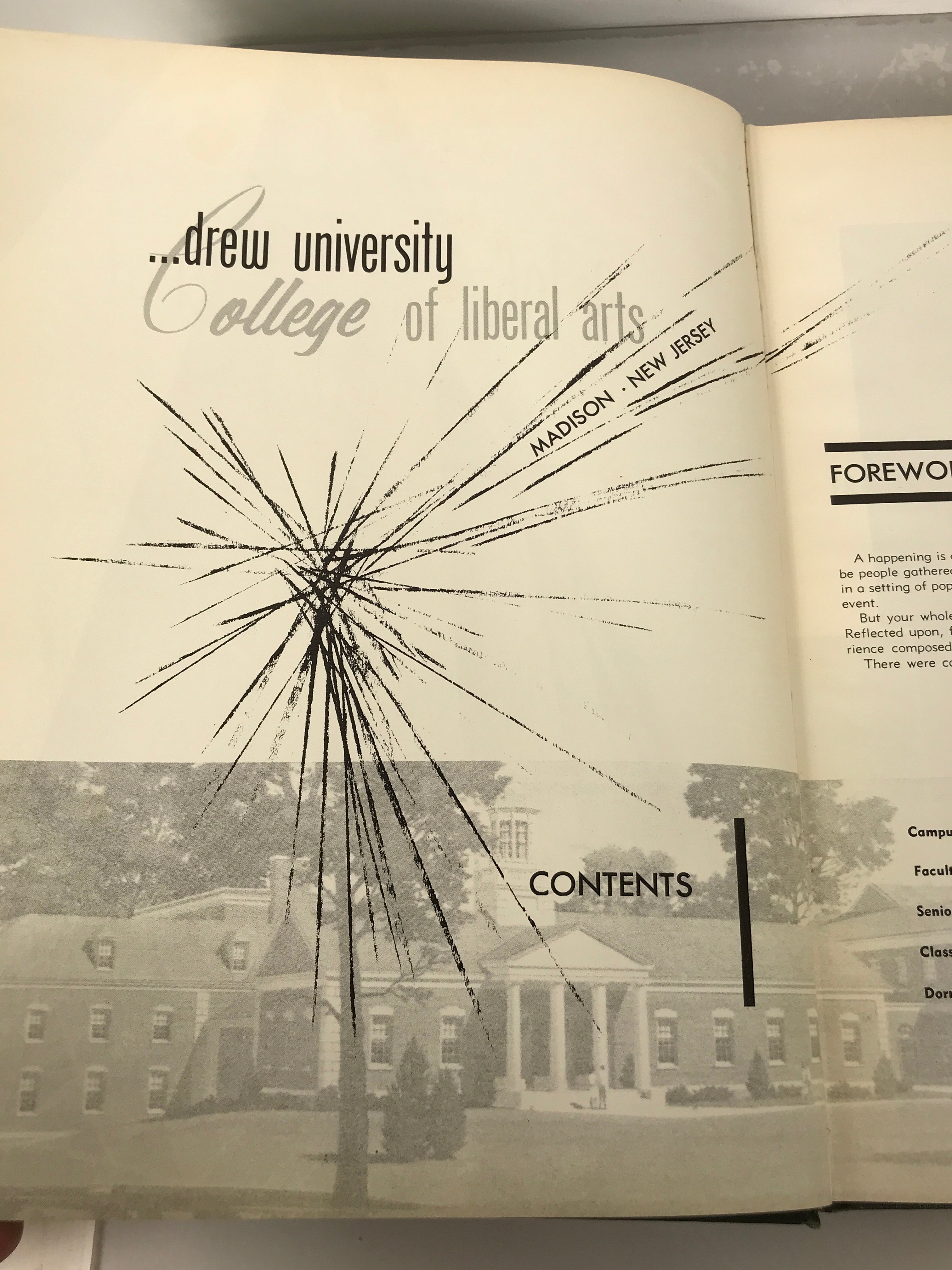 1967 Drew University College of Liberal Arts Yearbook Madison New Jersey