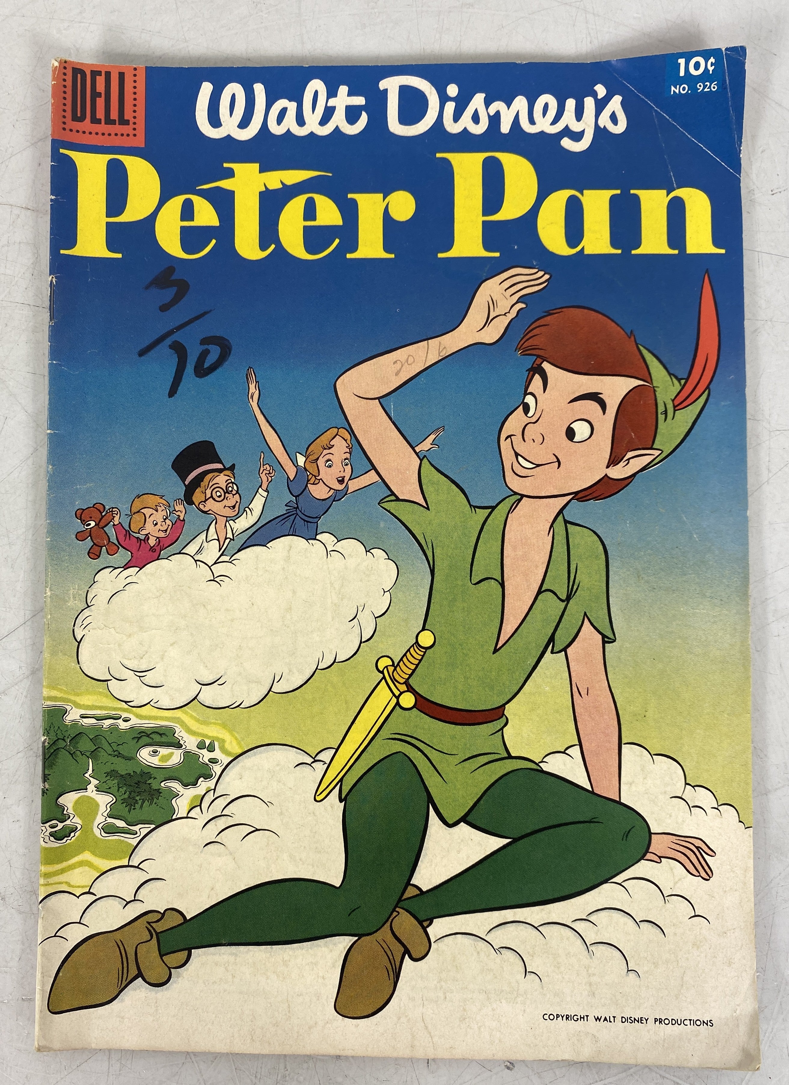 Walt Disney Peter Pan Dell Comics #926 1952