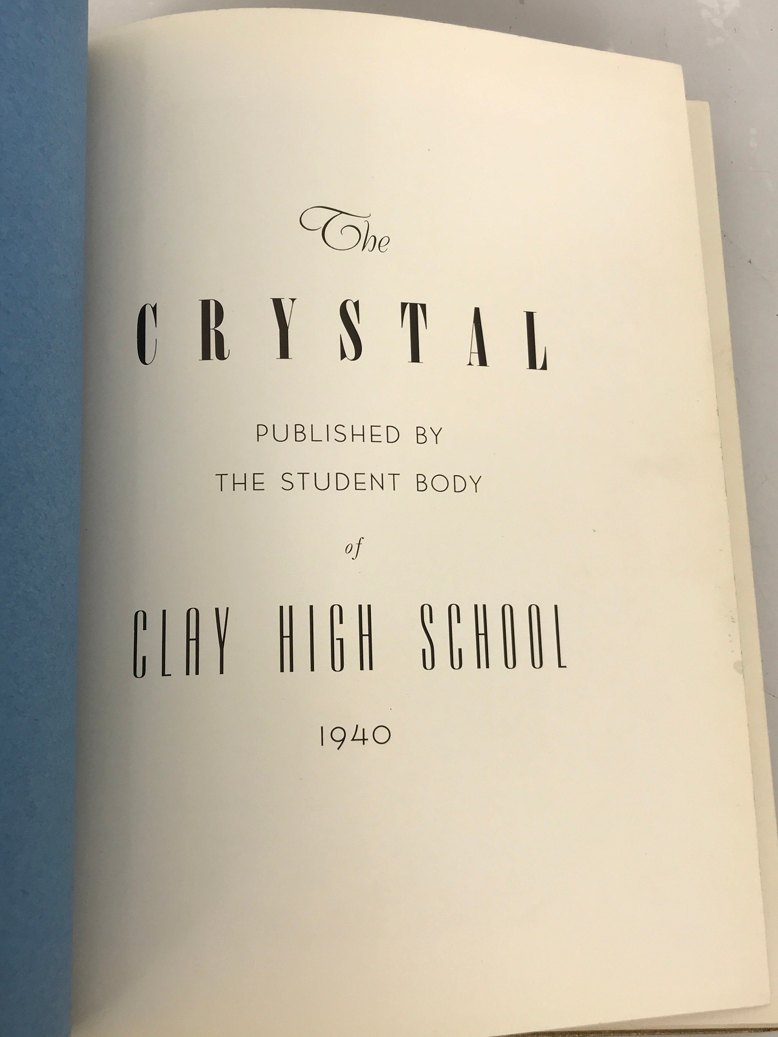 1939 Clay High School Yearbook Oregon Ohio – MSU Surplus Store