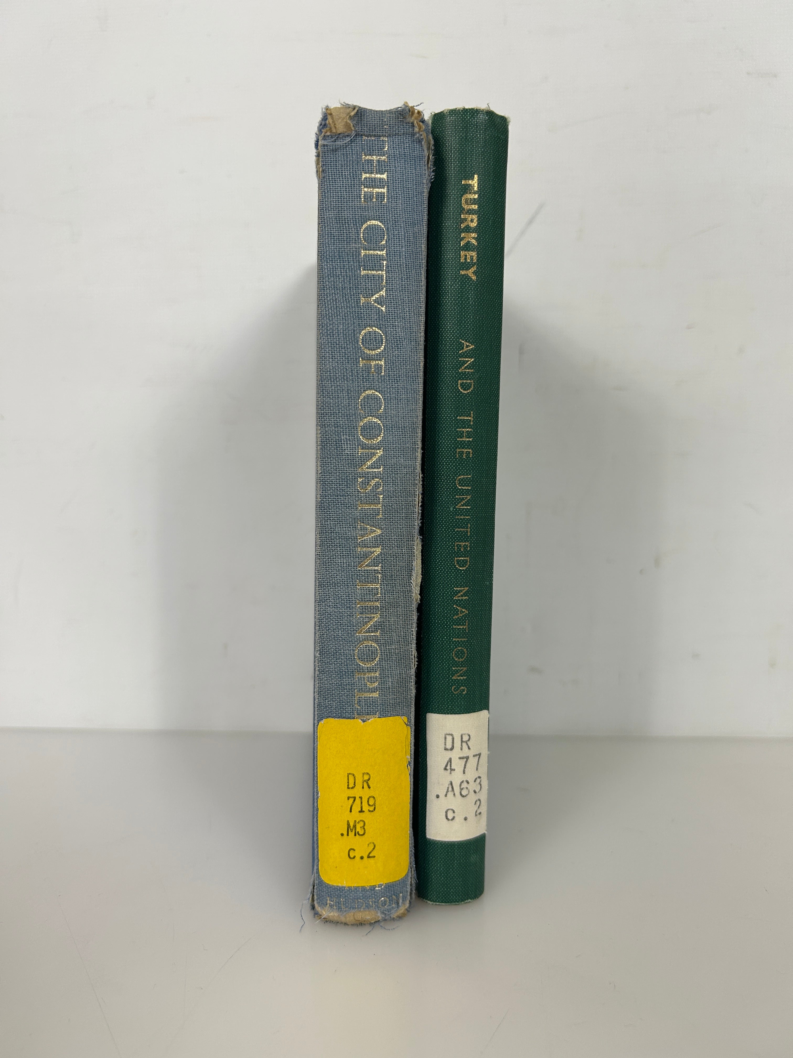 2 Vols: Turkey & the United Nations/City of Constantinople 1961-68 Ex-Library