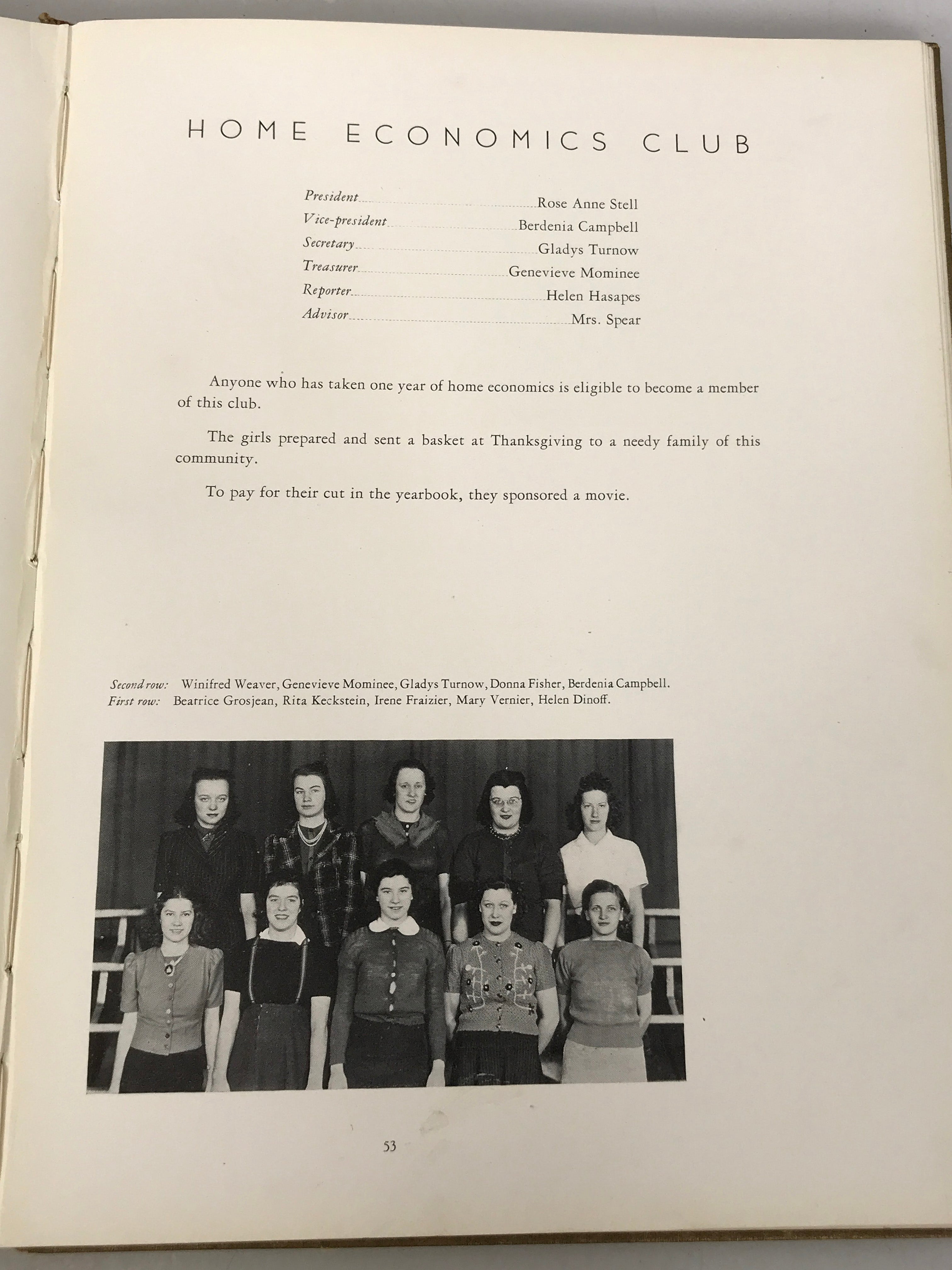 1940 Clay High School Yearbook Oregon Ohio