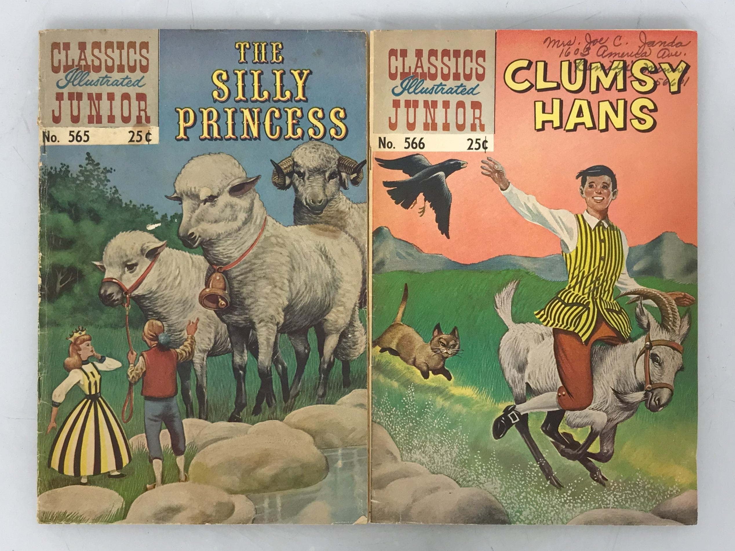 Classics Illustrated Junior 565-566 1956-1960