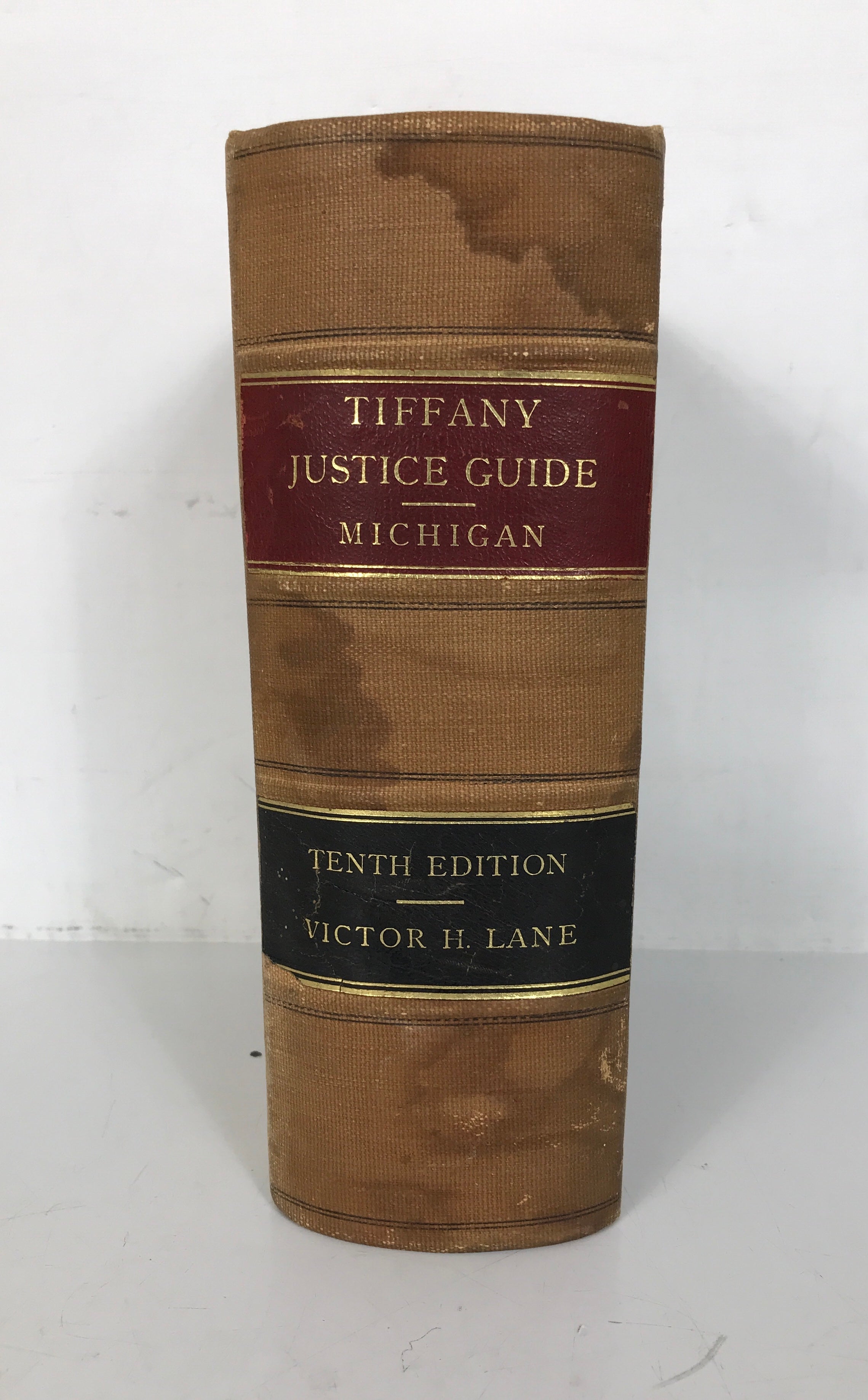 Tiffany Justice Guide Michigan Victor Lane 10th Ed 1905 Antique HC