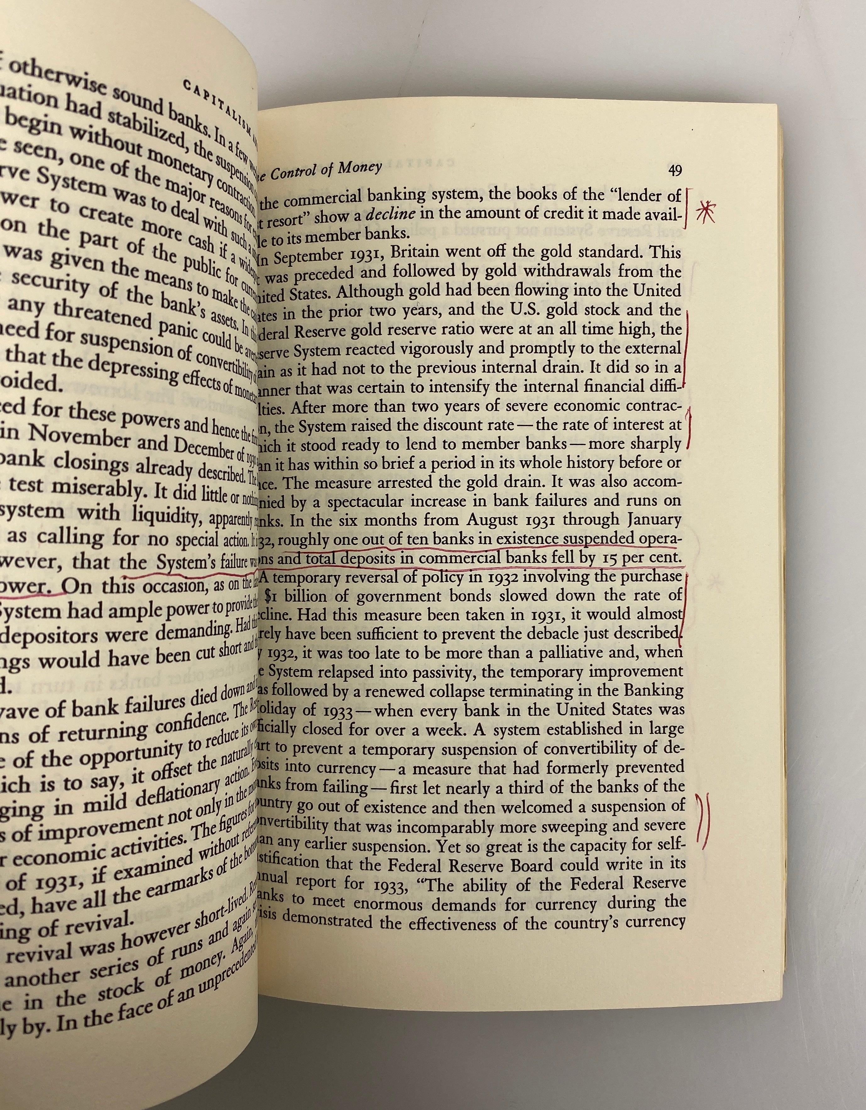 Capitalism & Freedom by Milton Friedman 1969 9th Impression SC