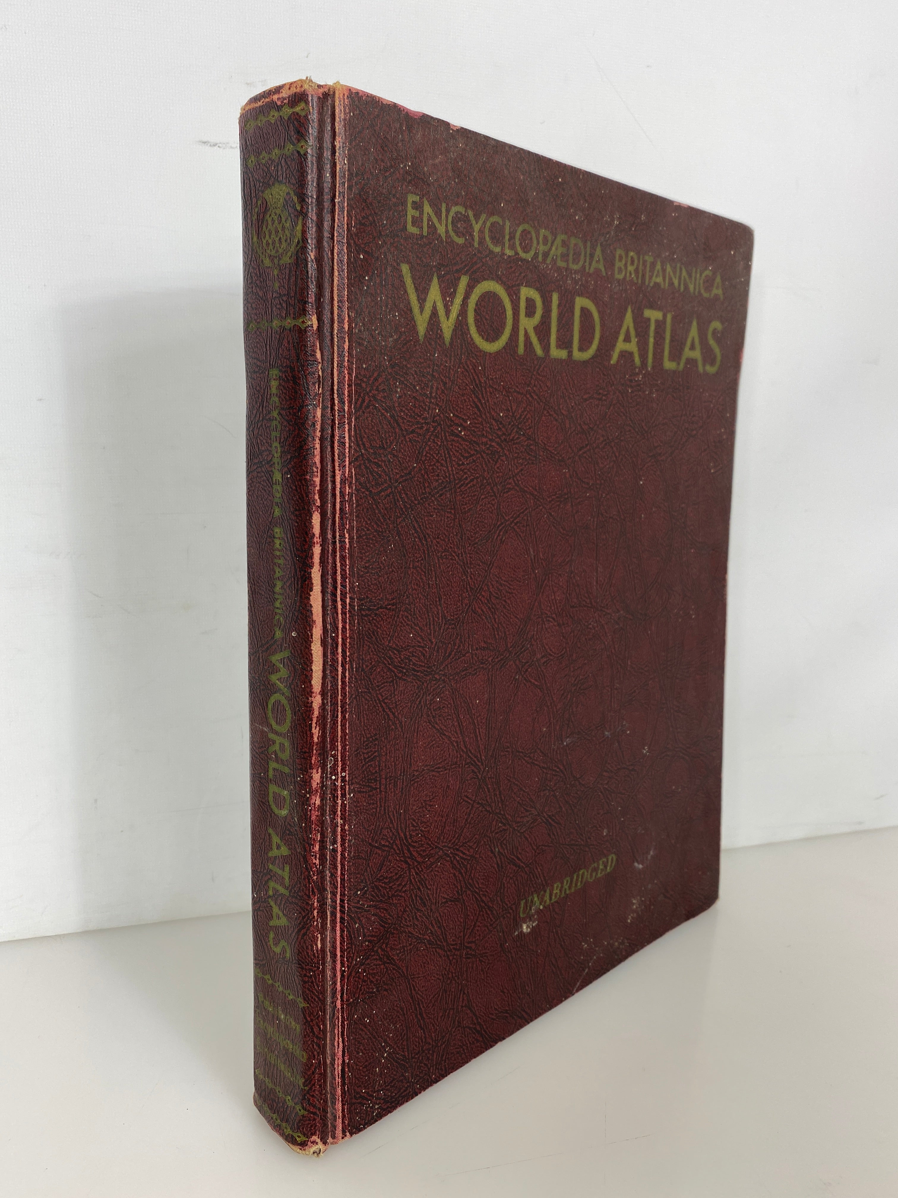 Vintage Encyclopedia Britannica World Atlas 1958 Unabridged HC