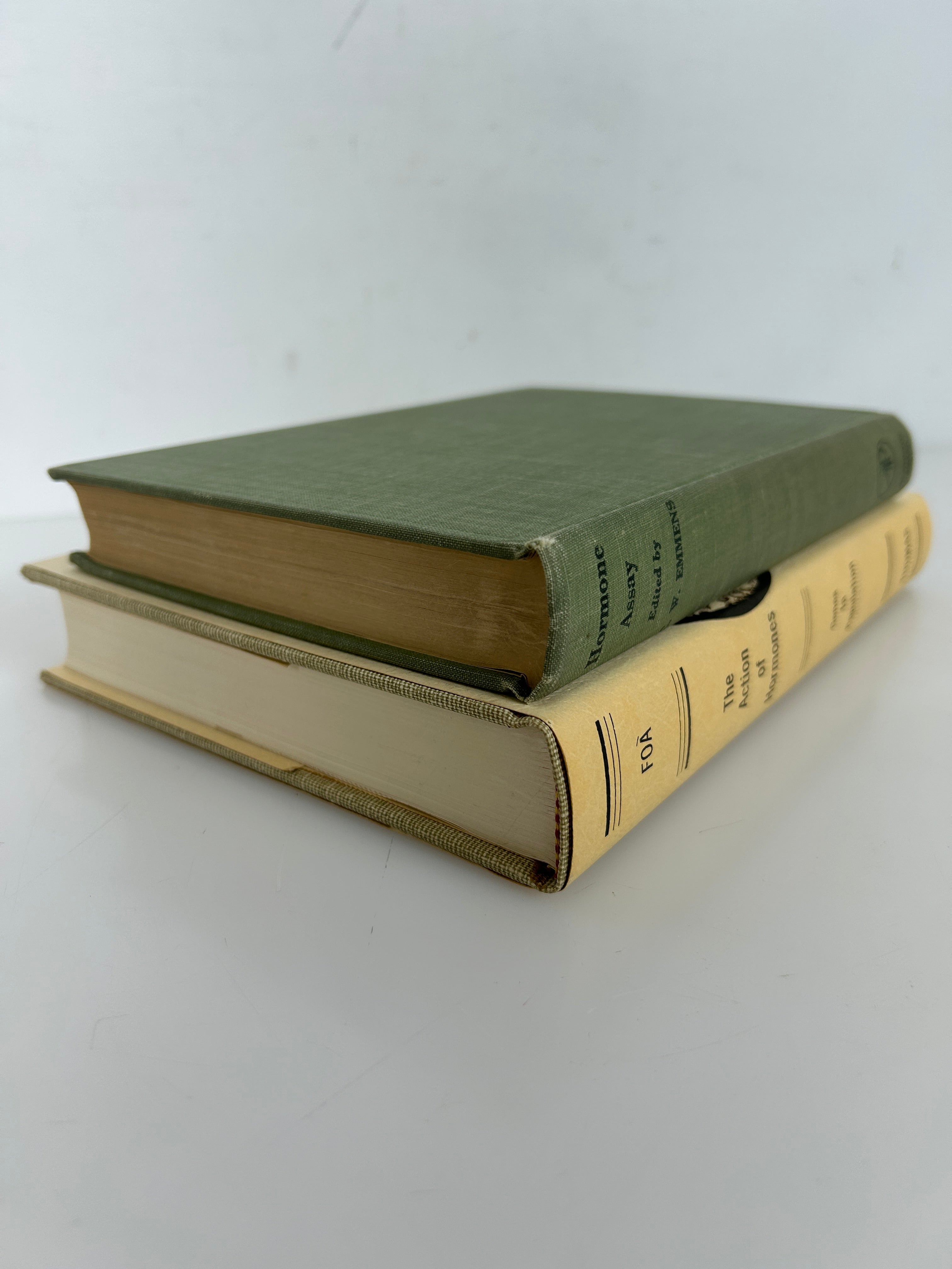 2 Vols: Hormone Assay/The Action of Hormones 1950-1971 Vintage HC Textbooks
