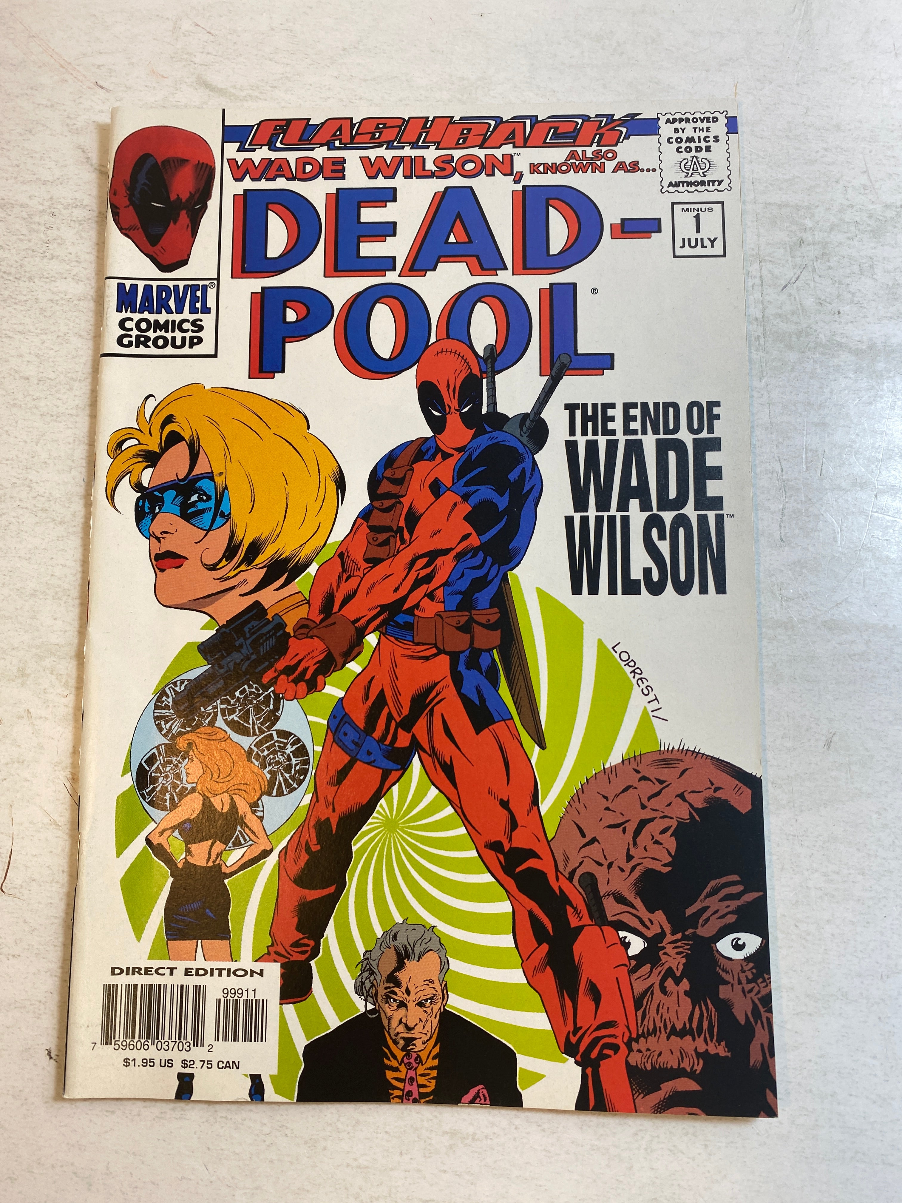 Deadpool Minus 1 Marvel Comic 1997