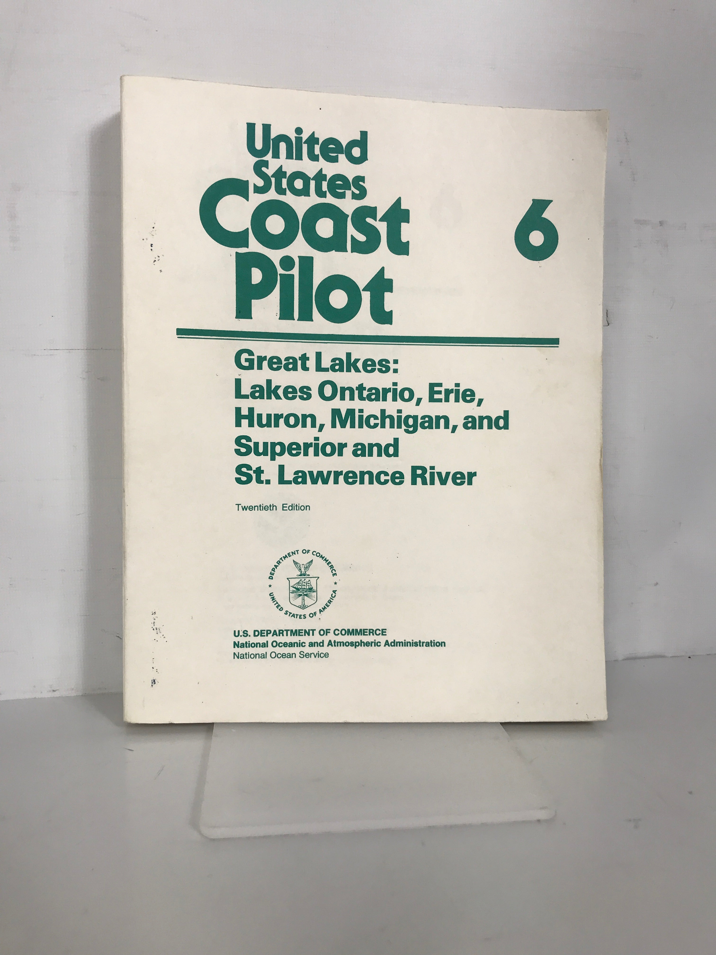 United States Coast Pilot Great Lakes 20th Edition 1990 SC