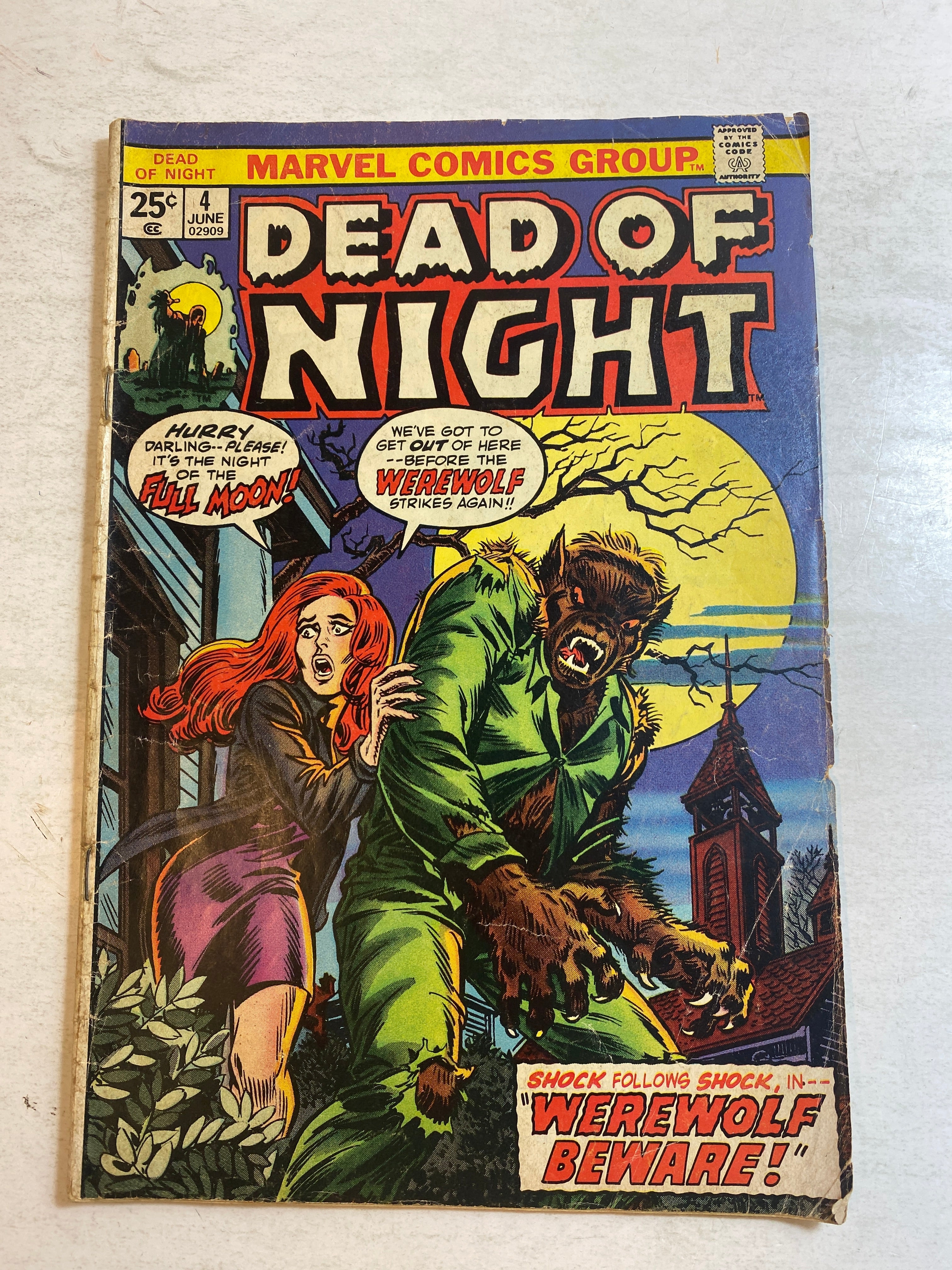 Dead of Night #4 Marvel Comic 1974