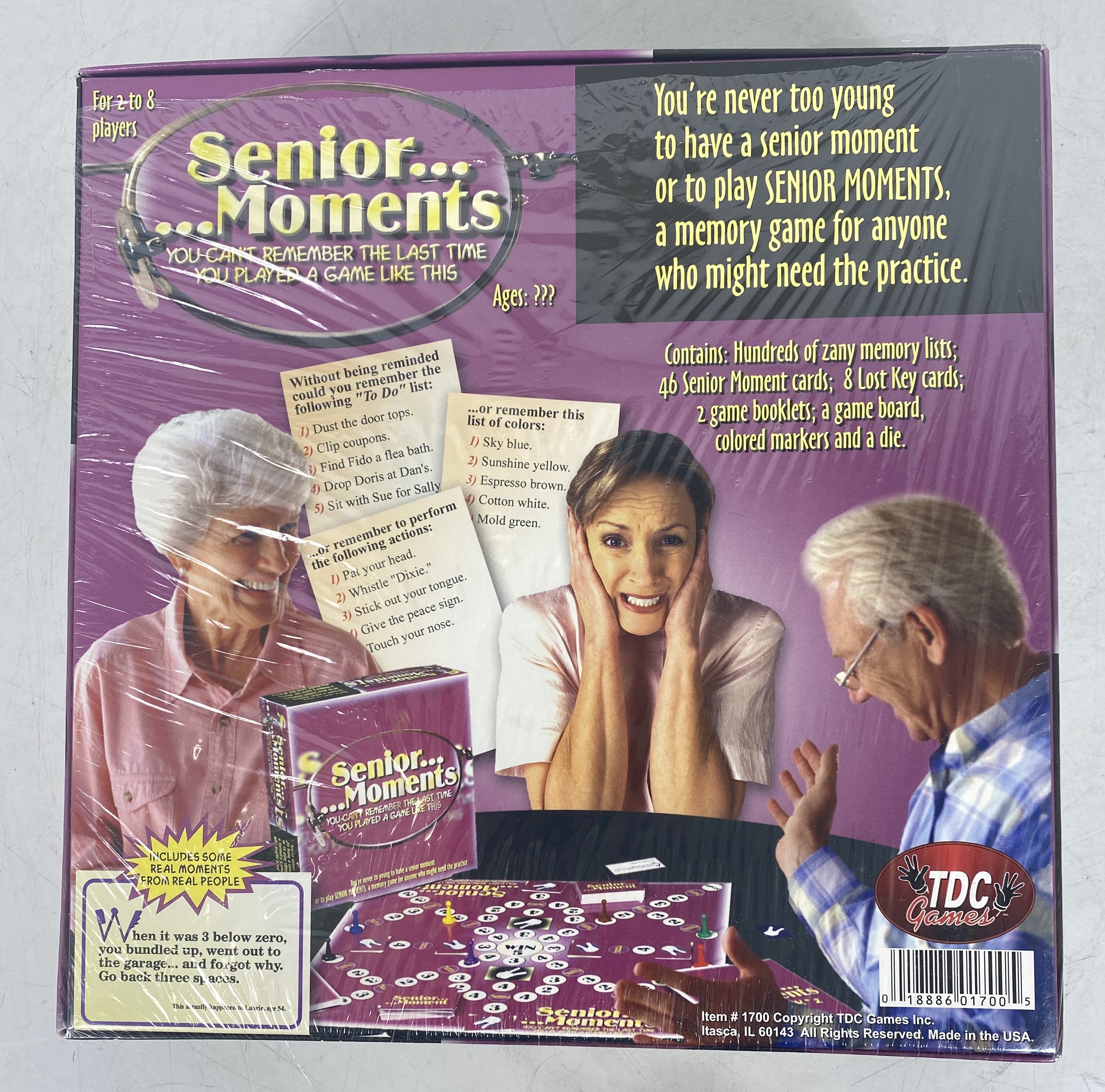 Senior Moments Boardgame Sealed in Box