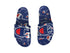 Champion Blue All Over Logo Slides Men's Size 11