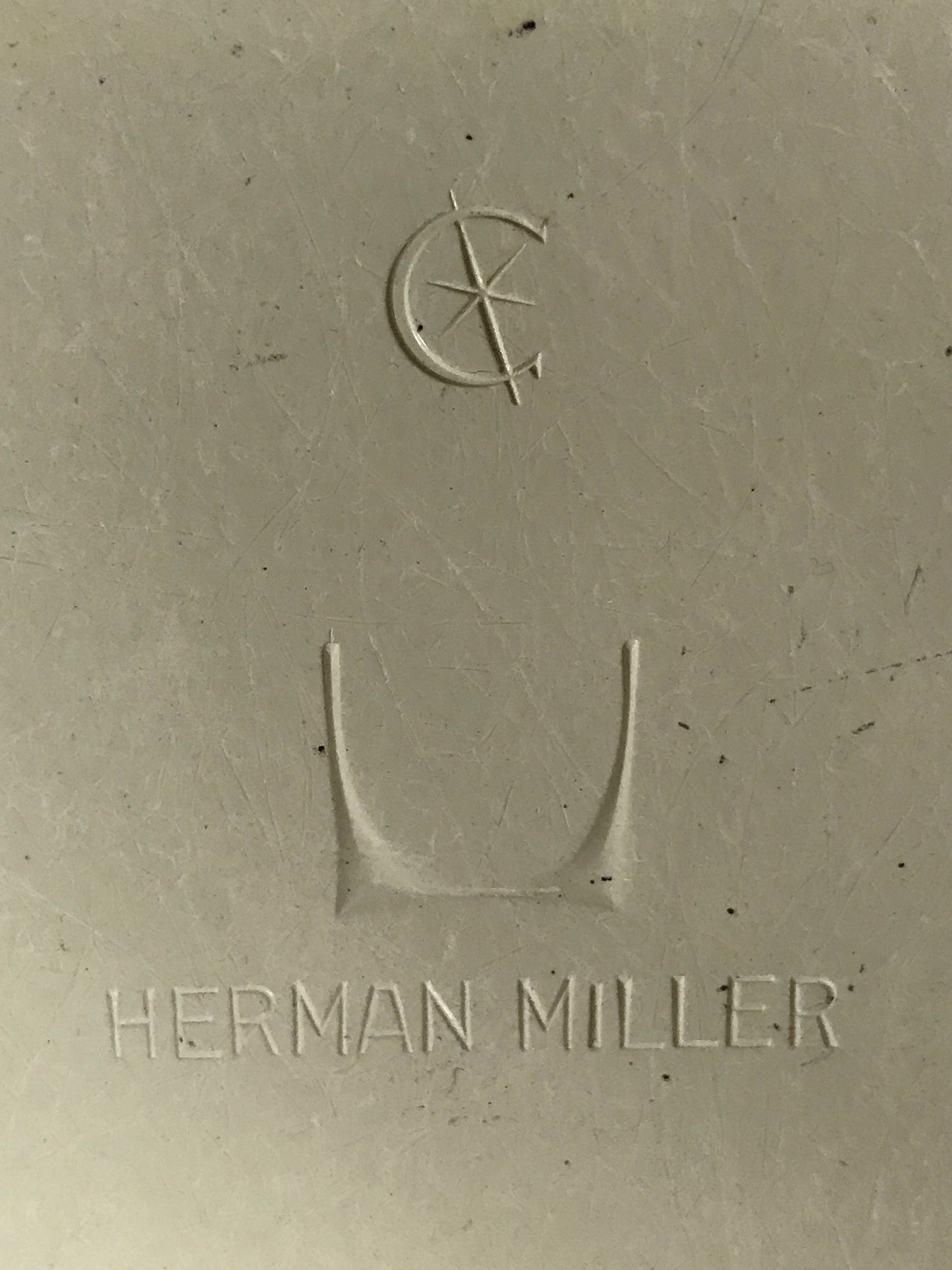 Vintage Blue Herman Miller Bucket Chair