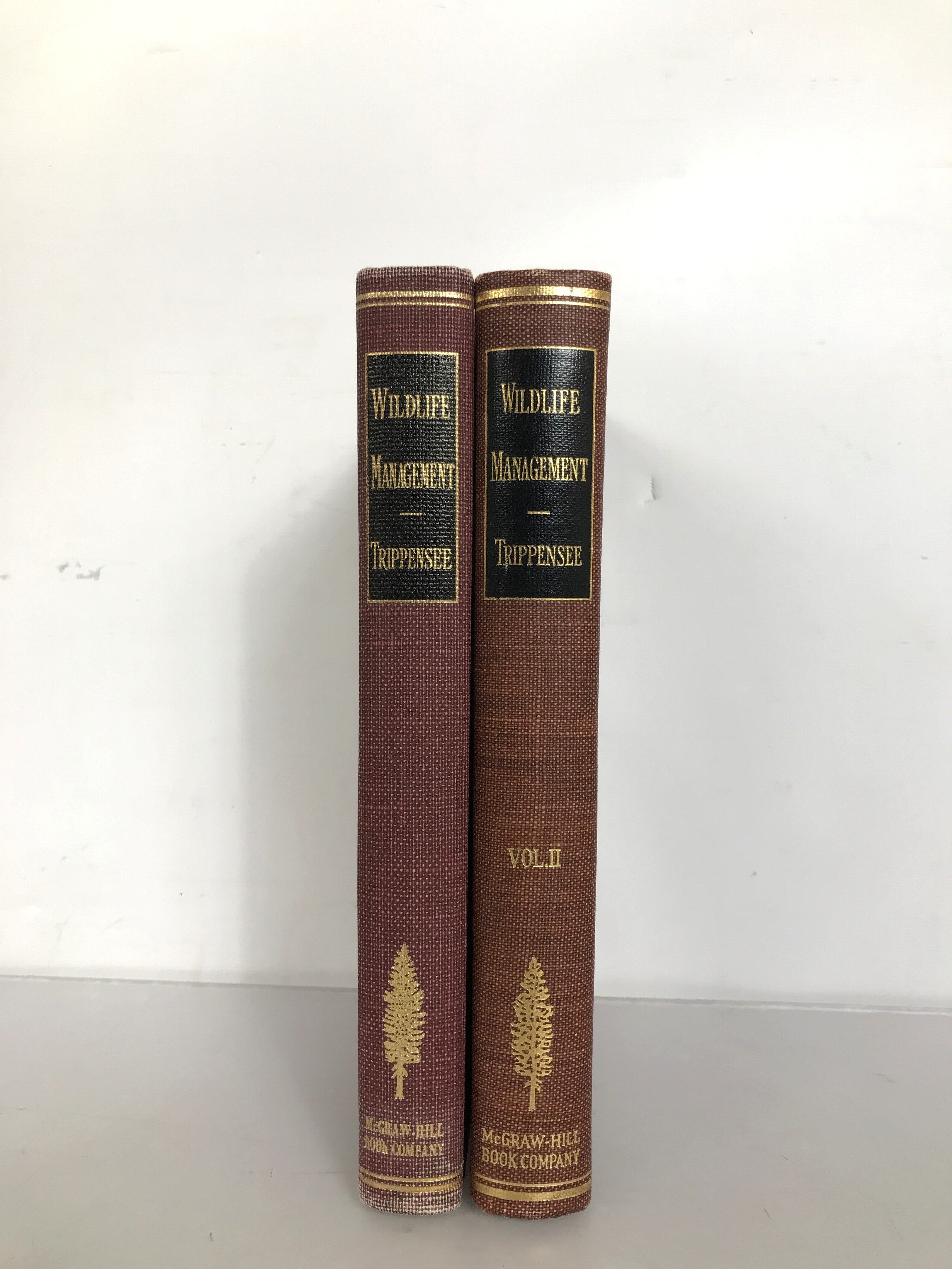 2 Volume Set Wildlife Management by R. Trippensee First Edition HC DJ 1948, 1953 -