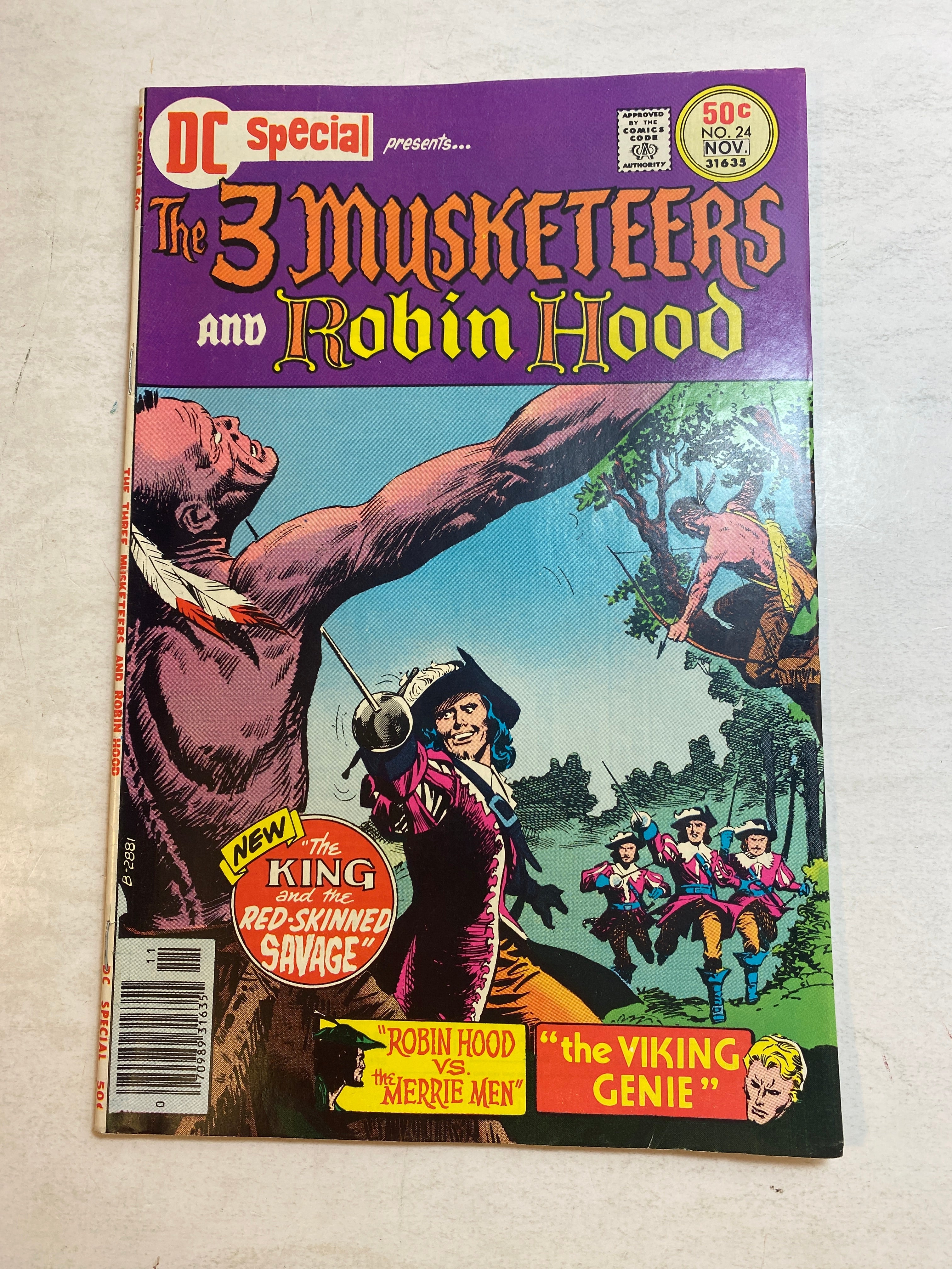 The 3 Musketeers and Robin Hood DC Special Comic 1976