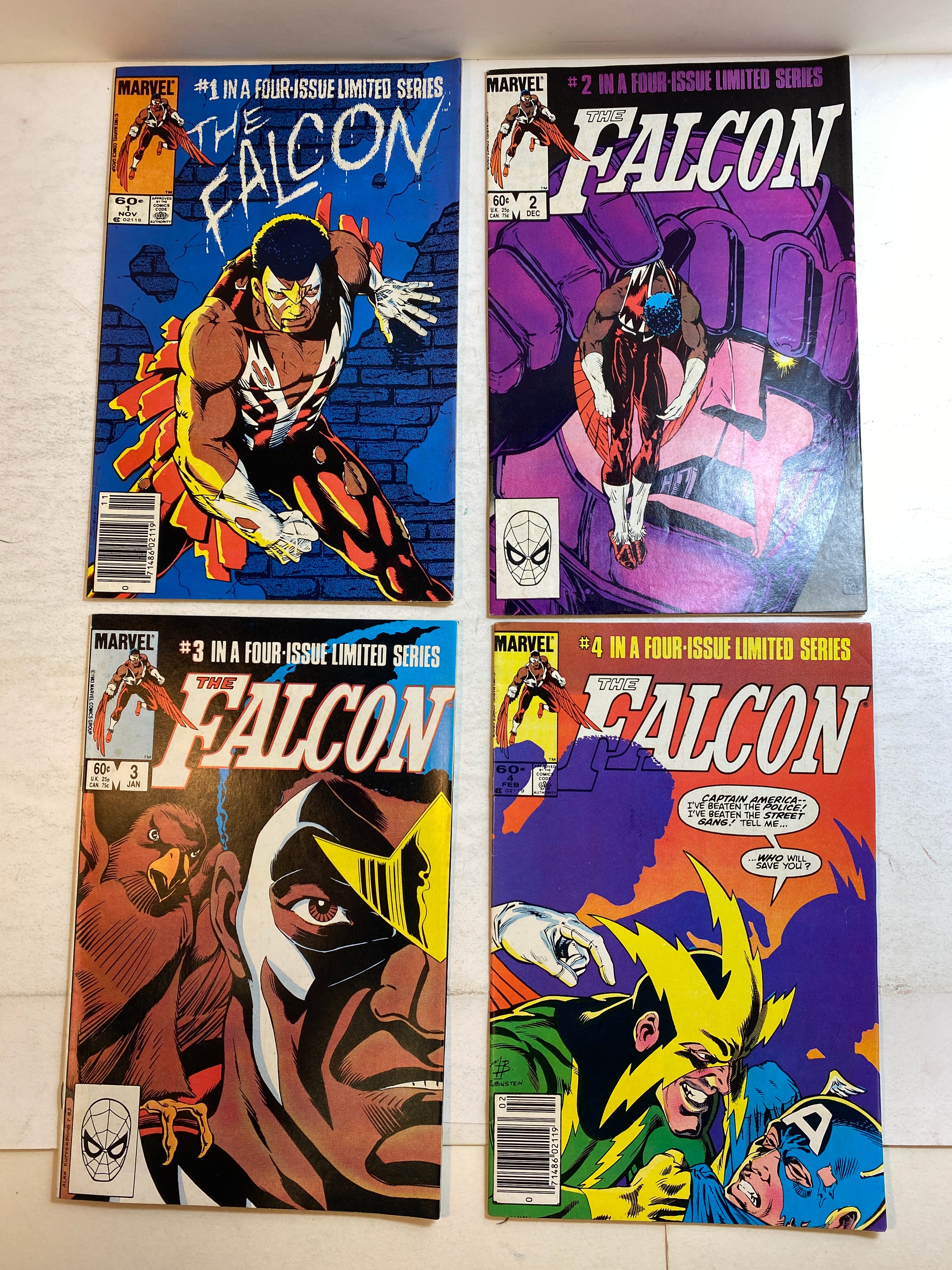 Lot of 4 The Falcon Marvel Comics 1983