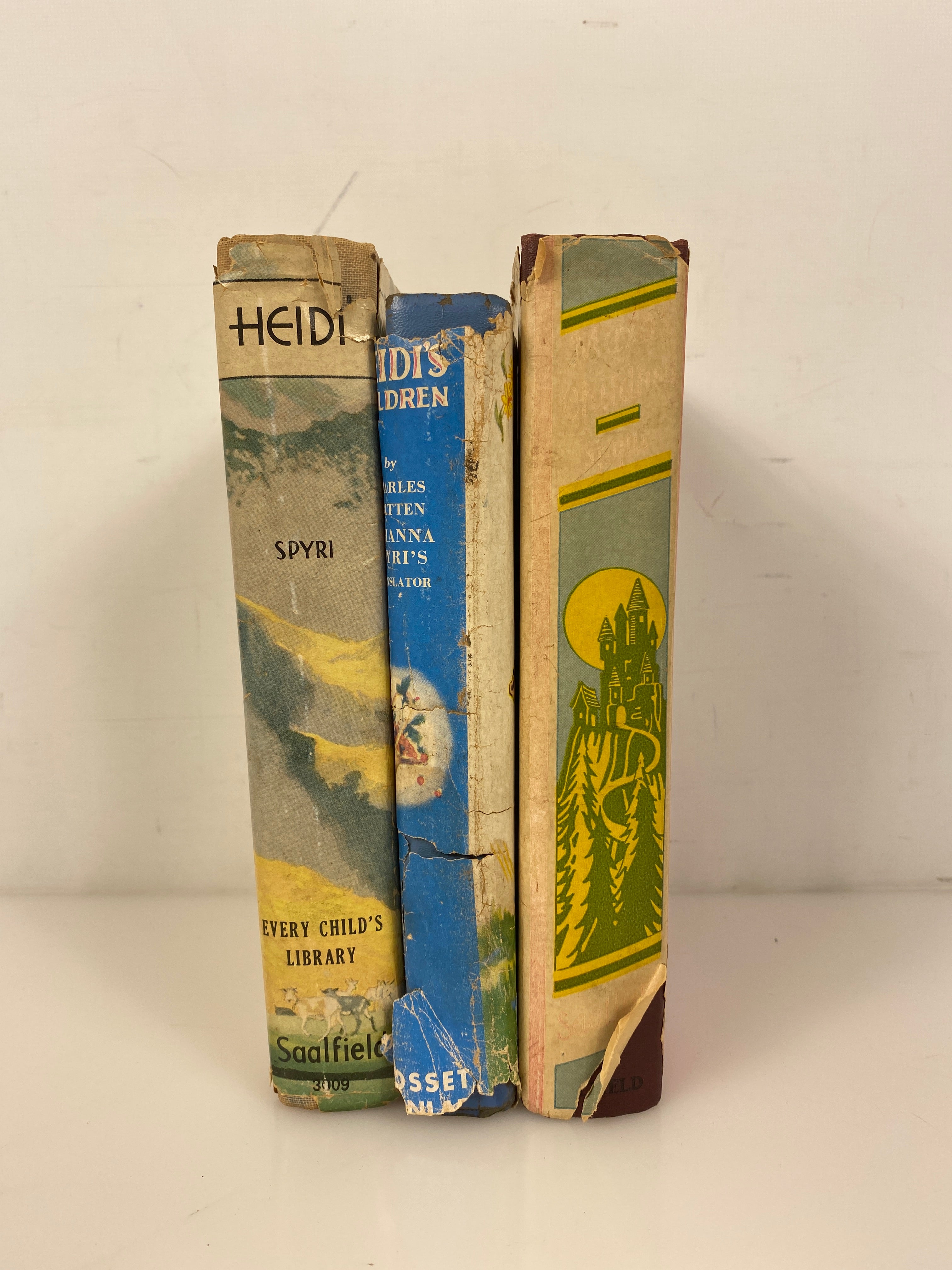 Lot of 3: Heidi/Heidi's Children/Maxa's Children Spyri/Tritten 1926-43 HCDJ
