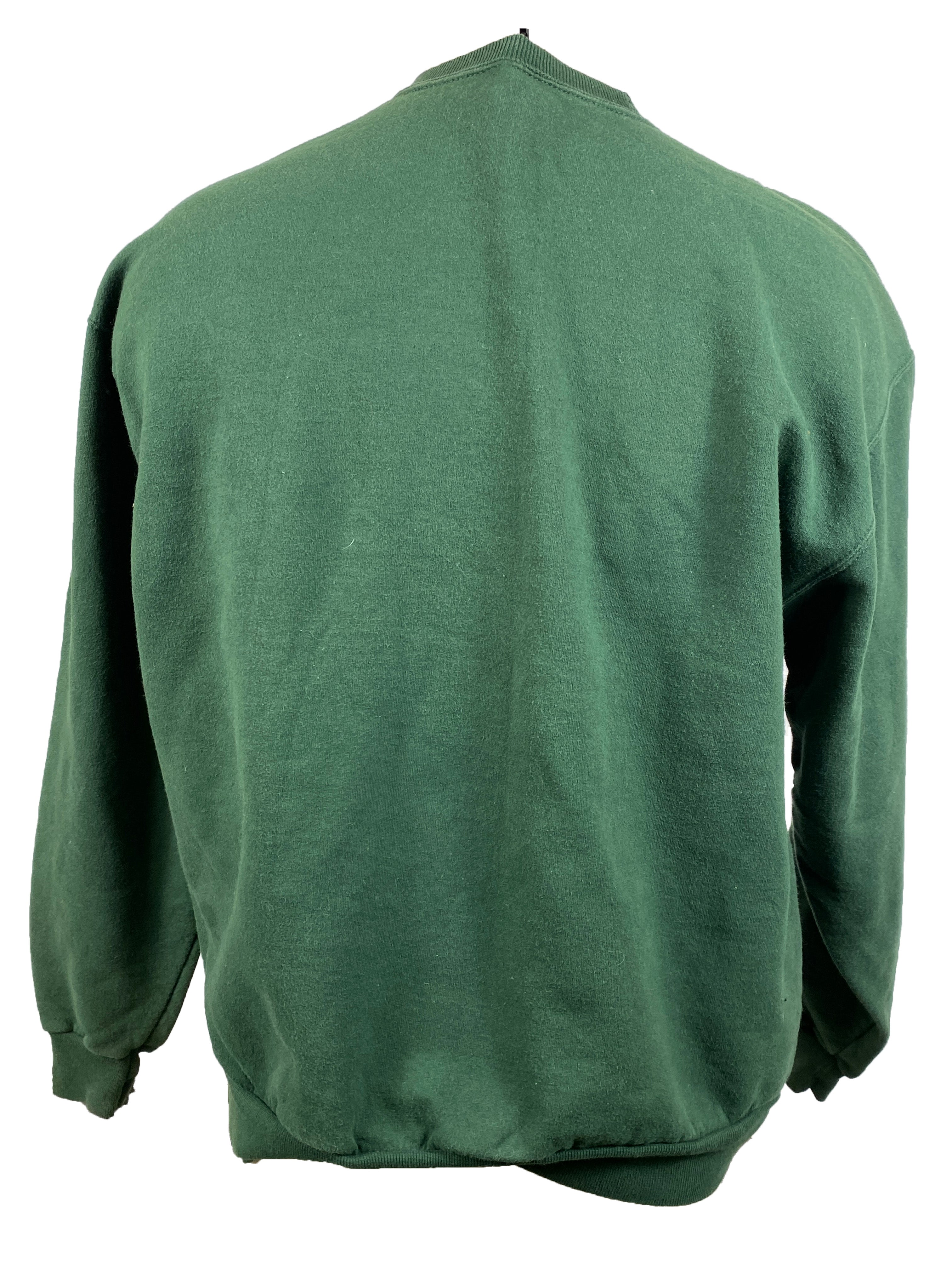Green Michigan State Crewneck Sweatshirt Unisex Size L