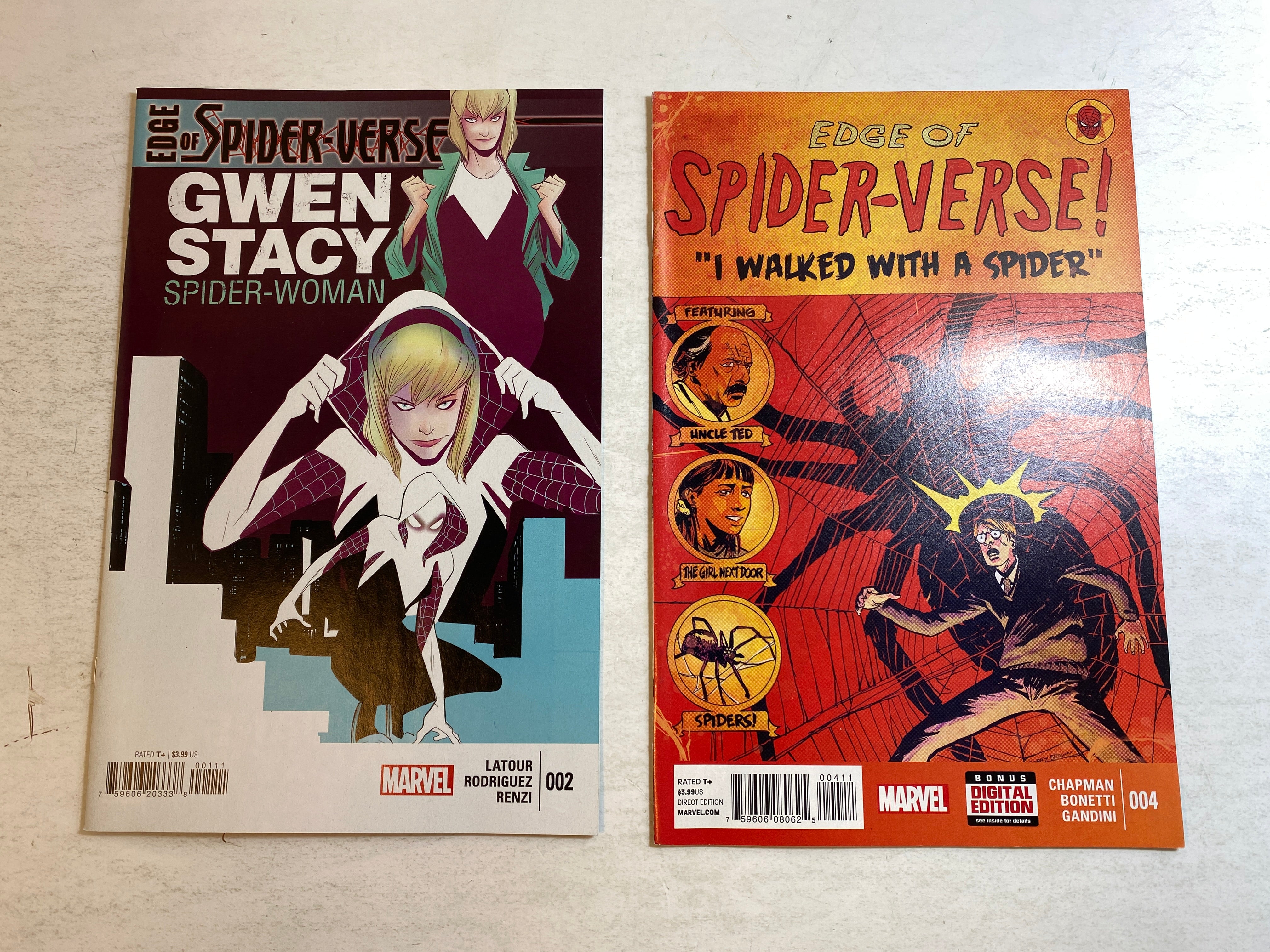 Lot of 2 Edge of Spider-Verse Comics 2014-2022