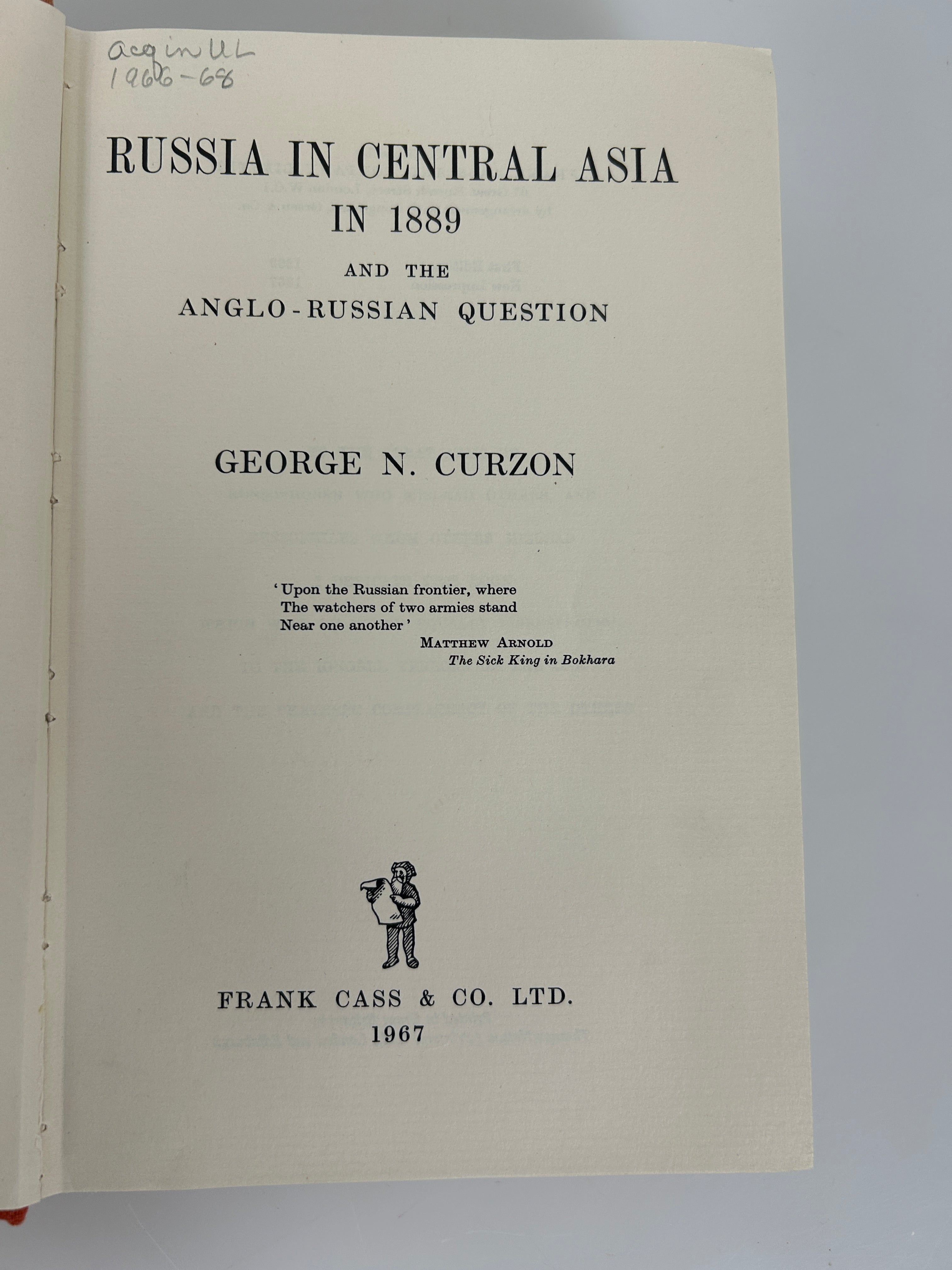 2 Vols: Russia in Central Asia/Central Asians Under Russian Rule Ex-Library HC