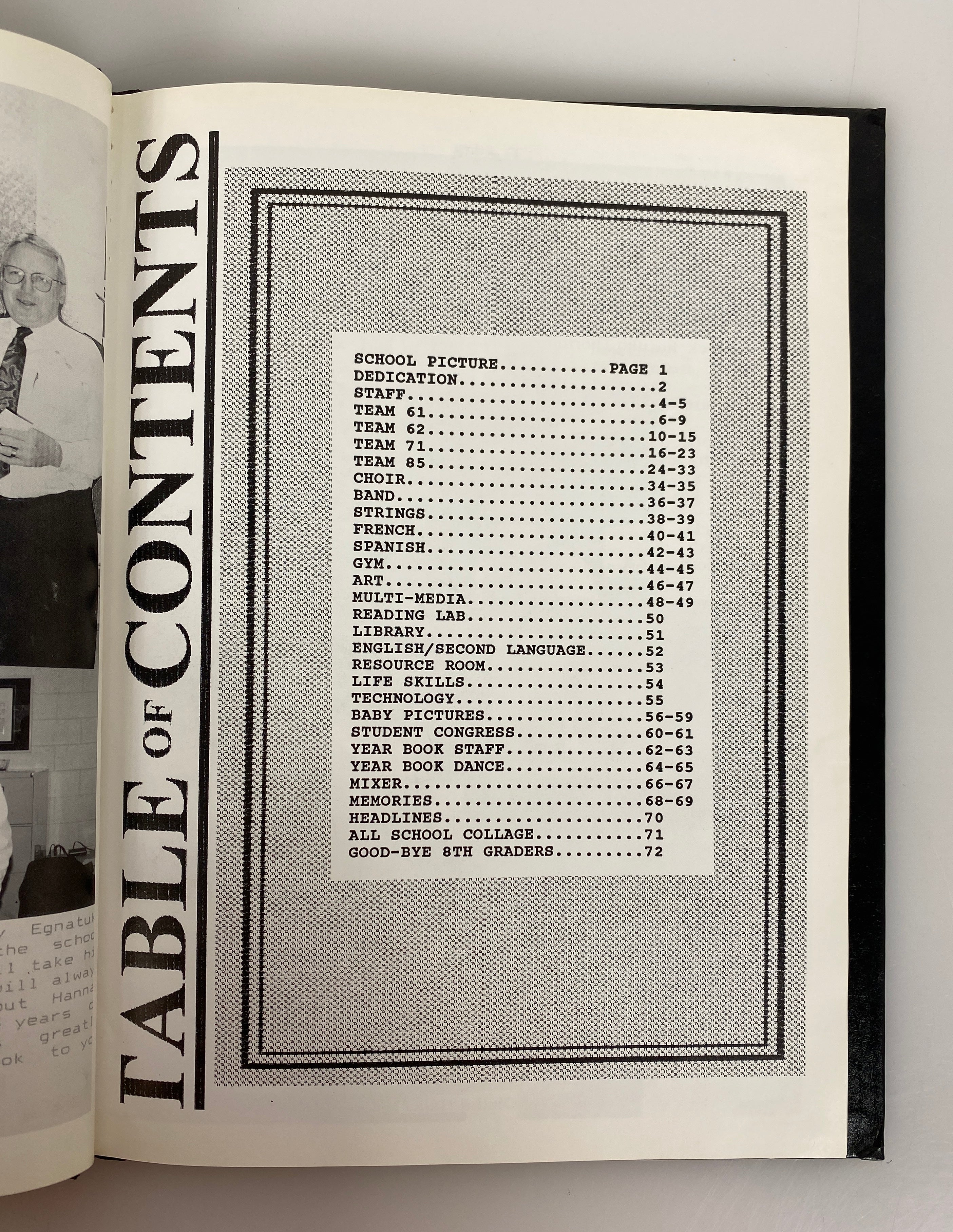 1993 Hannah Middle School Yearbook East Lansing Michigan HC