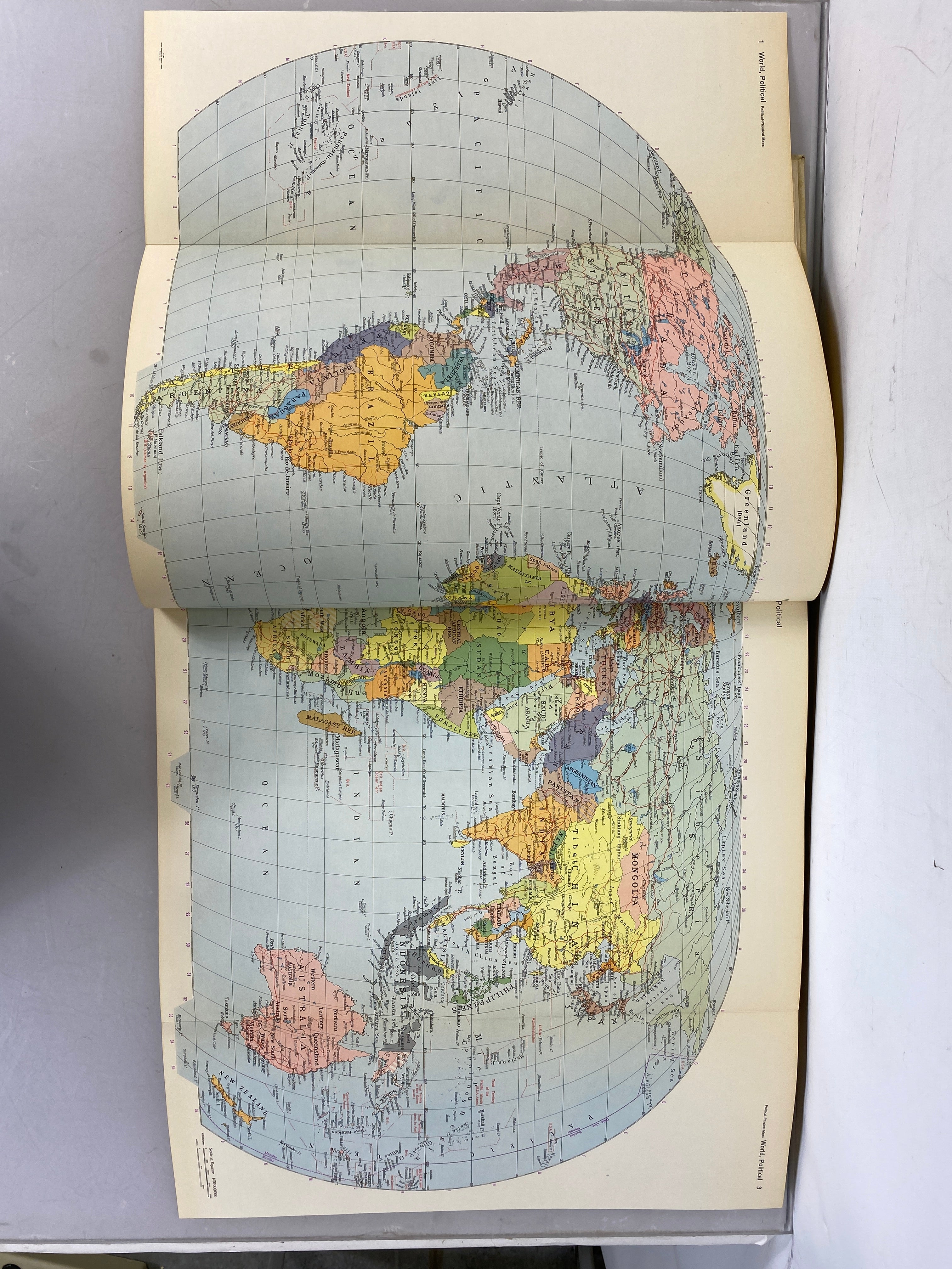 1967 Britannica World Atlas International by Encyclopedia Britannica HC