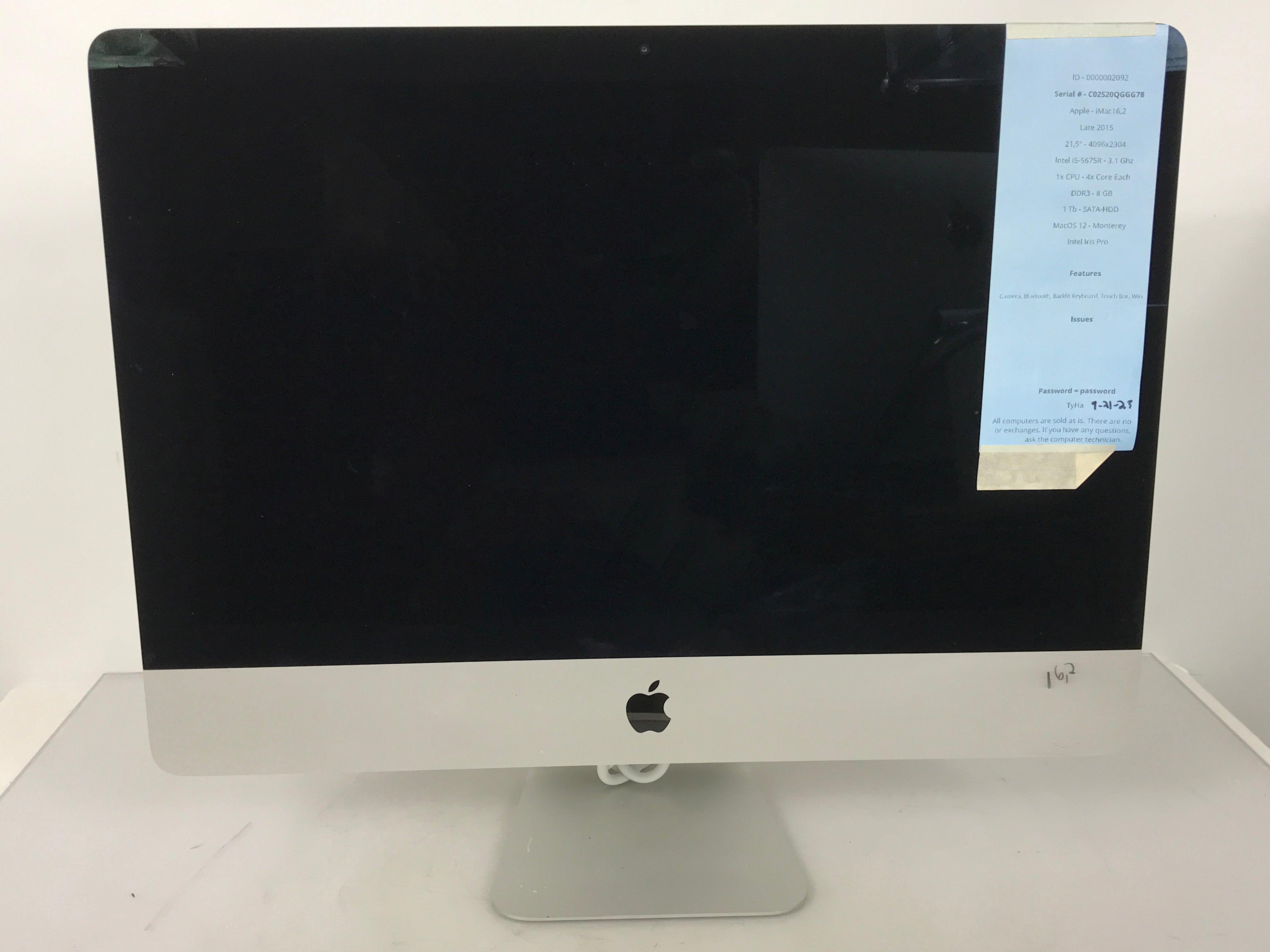 Apple iMac 3.1Ghz i5 21.5-Inch Retina 4K (Late-2015) #4