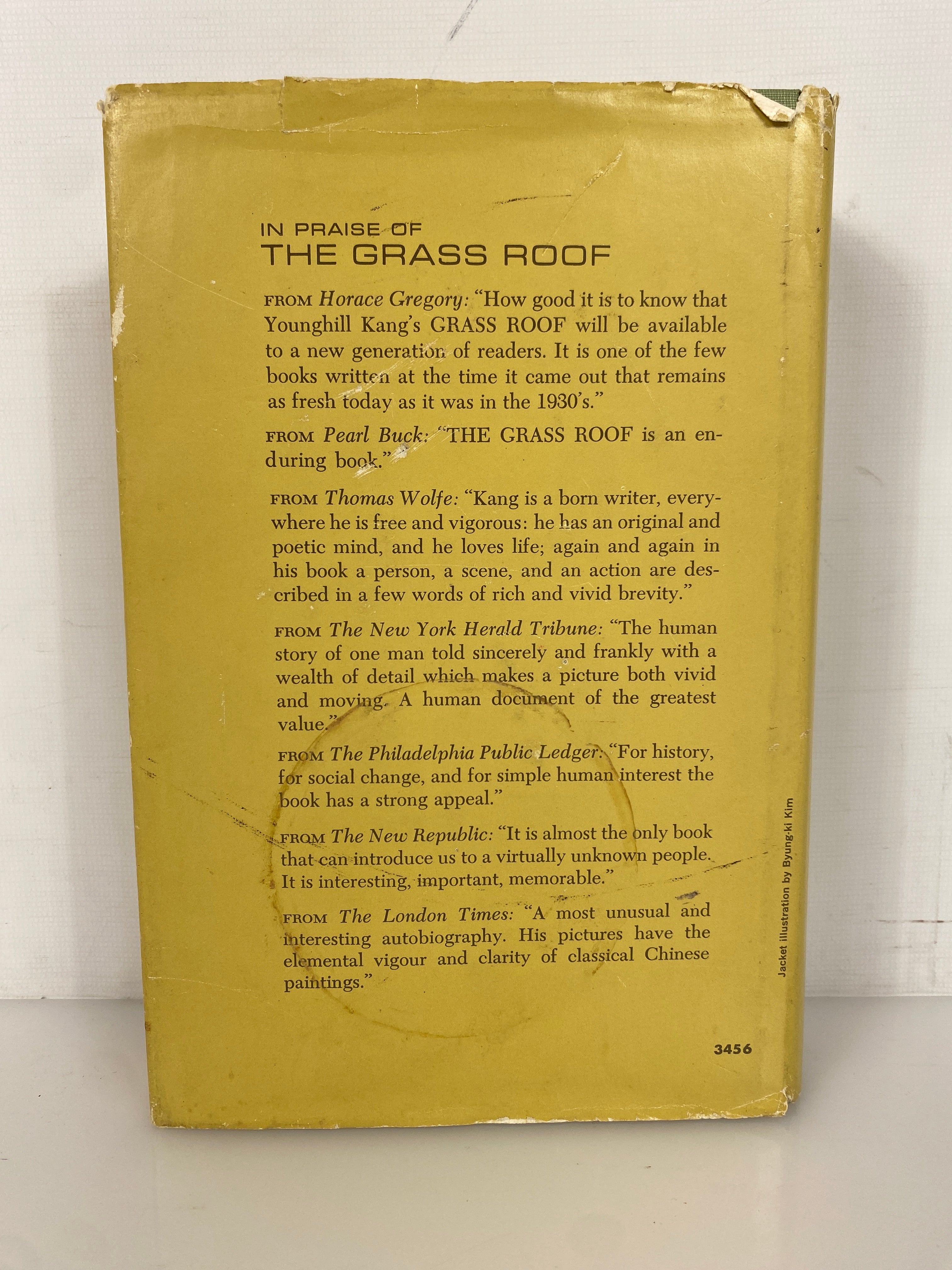 The Grass Roof by Younghill Kang 1966 Vintage HC DJ
