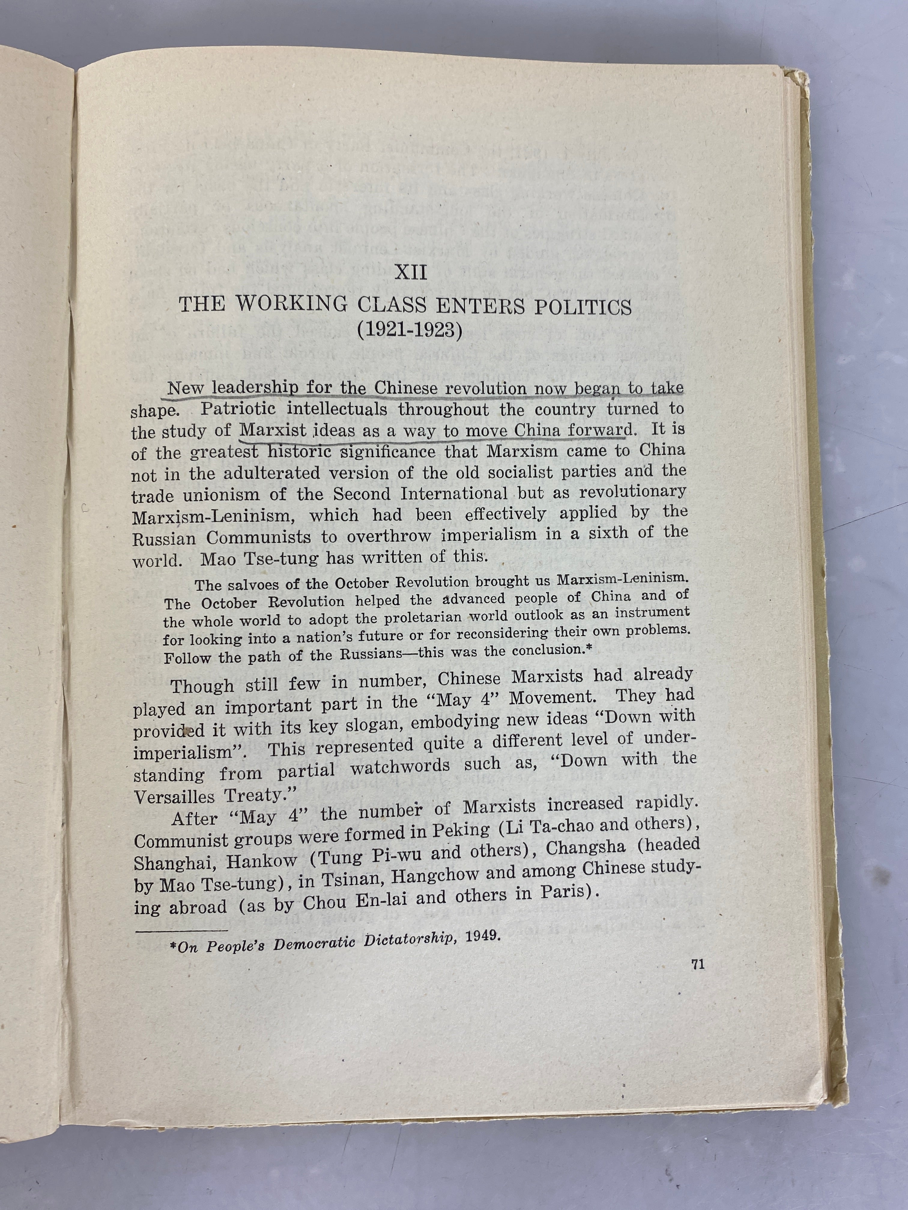 From Opium War to Liberation by Epstein (1956) Vintage First Edition HC