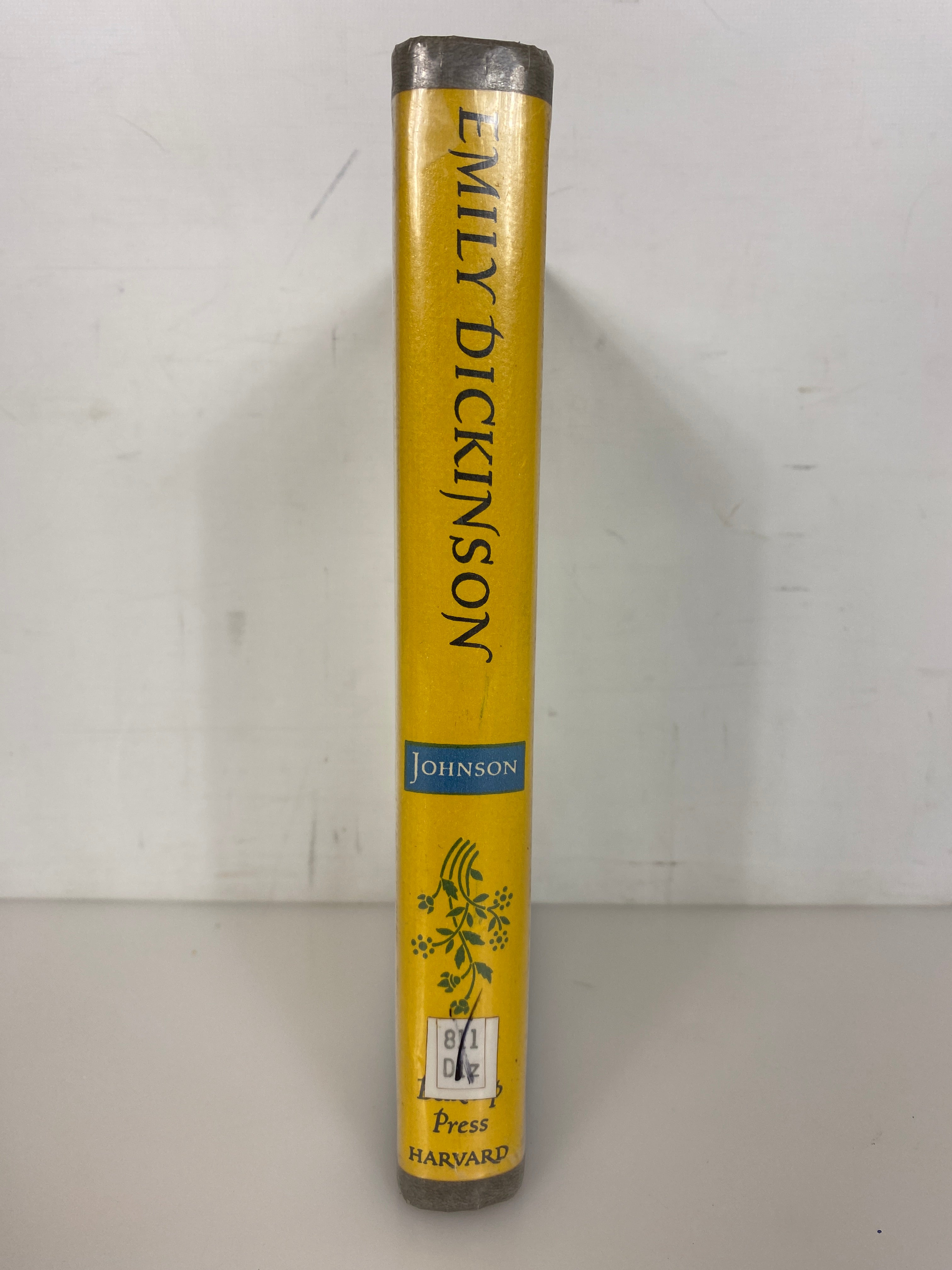 Emily Dickinson an Interpretive Biography by Thomas Johnson 1963 Ex-Library HCDJ