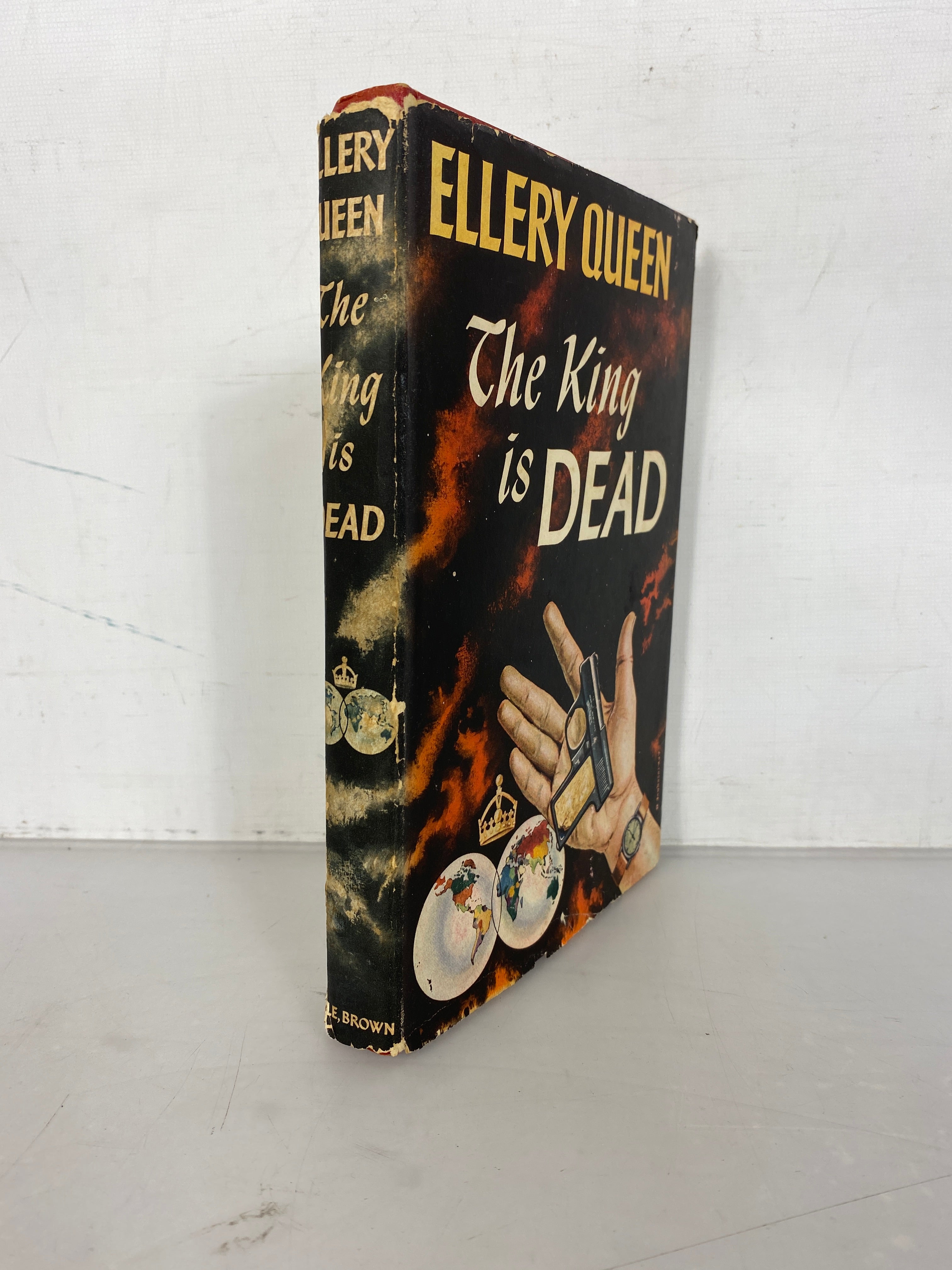 Lot of 2 Ellery Queen Detective Novels 1952-1965 HC DJ BCE